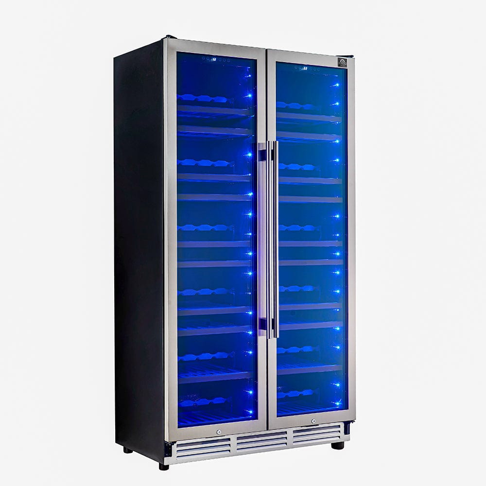 Forno Vernazza 40-Inch 25.07 Cu Ft Dual Zone Wine Cooler FWCDR6642-40S I Luxury Appliances Direct