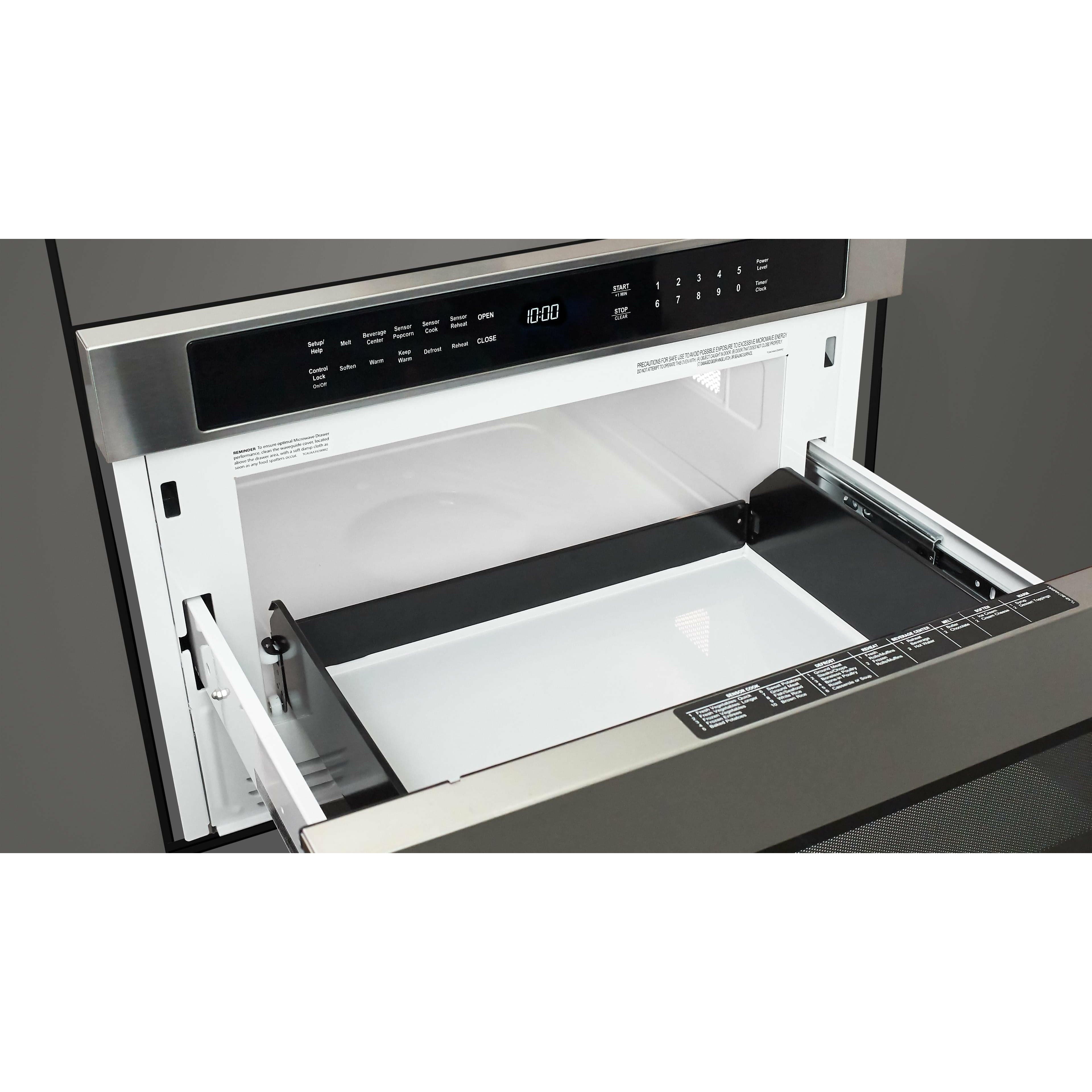 Fulgor Milano 24" Built-In Drawer Microwave Oven with 1.2 Cu. Ft. Capacity, Stainless Steel - F7DMW24S2 I Luxury Appliances Direct