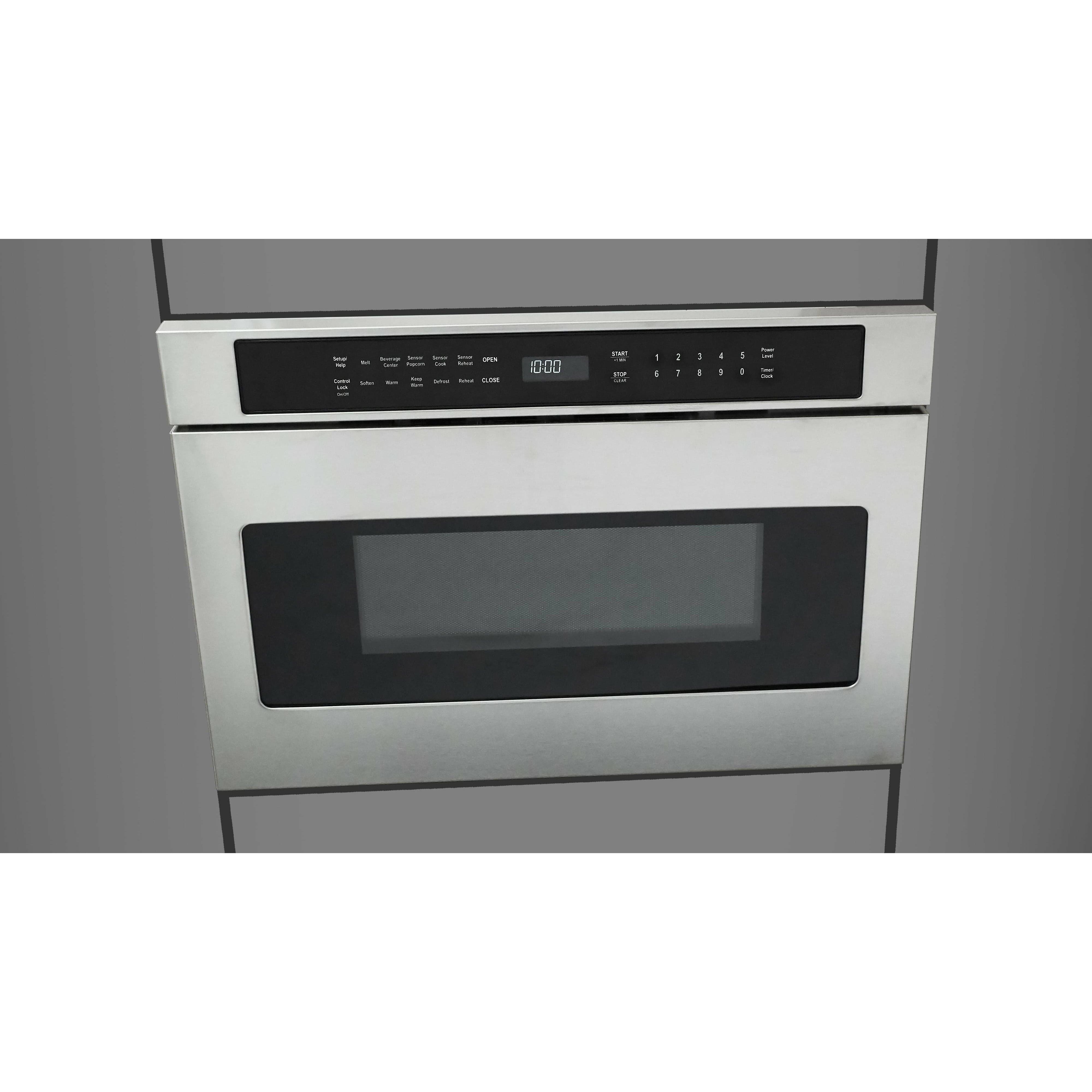 Fulgor Milano 24" Built-In Drawer Microwave Oven with 1.2 Cu. Ft. Capacity, Stainless Steel - F7DMW24S2 I Luxury Appliances Direct