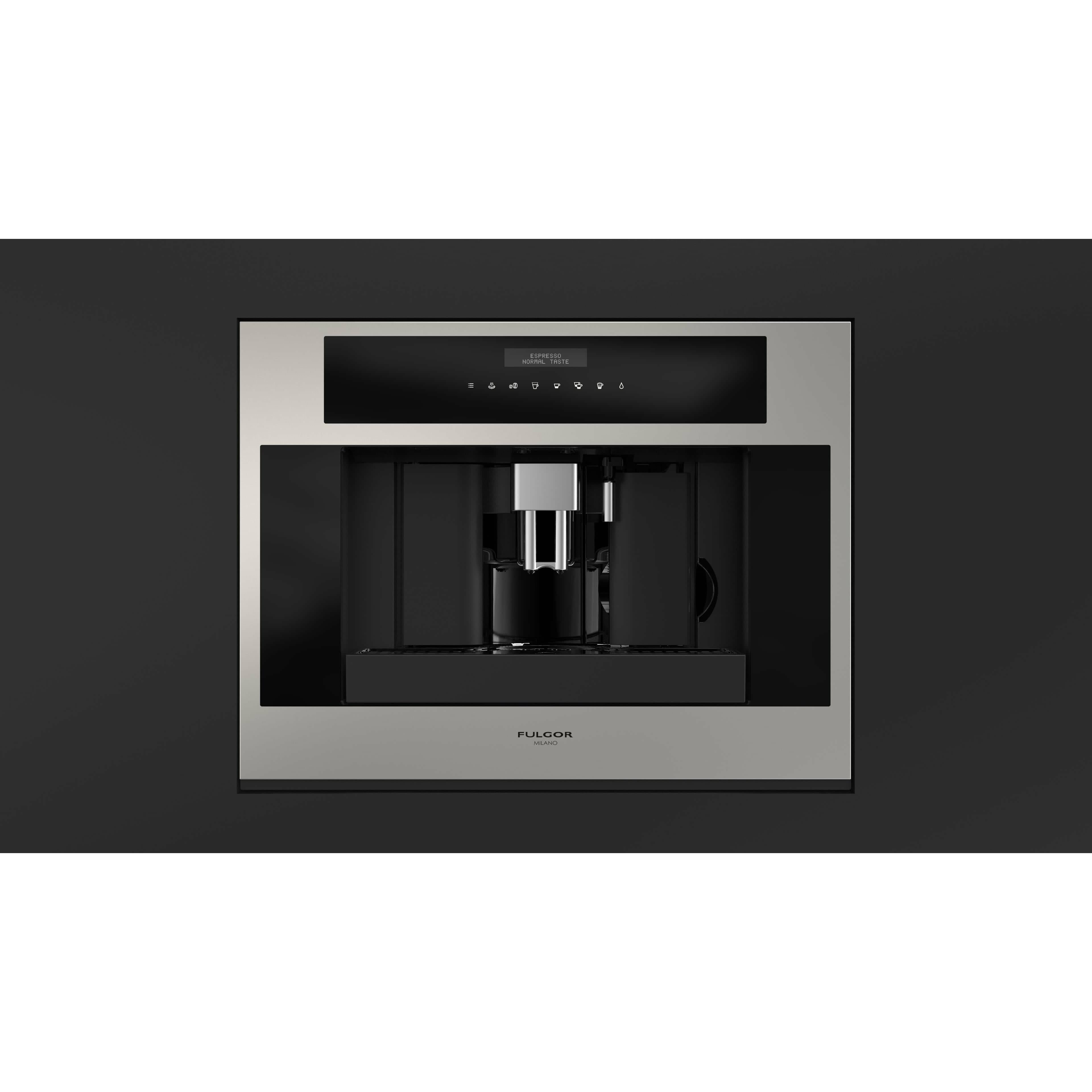 Fulgor Milano 24" Built-In Fully Automatic Coffee Machine, Stainless Steel - F7BC24S1 I Luxury Appliances Direct