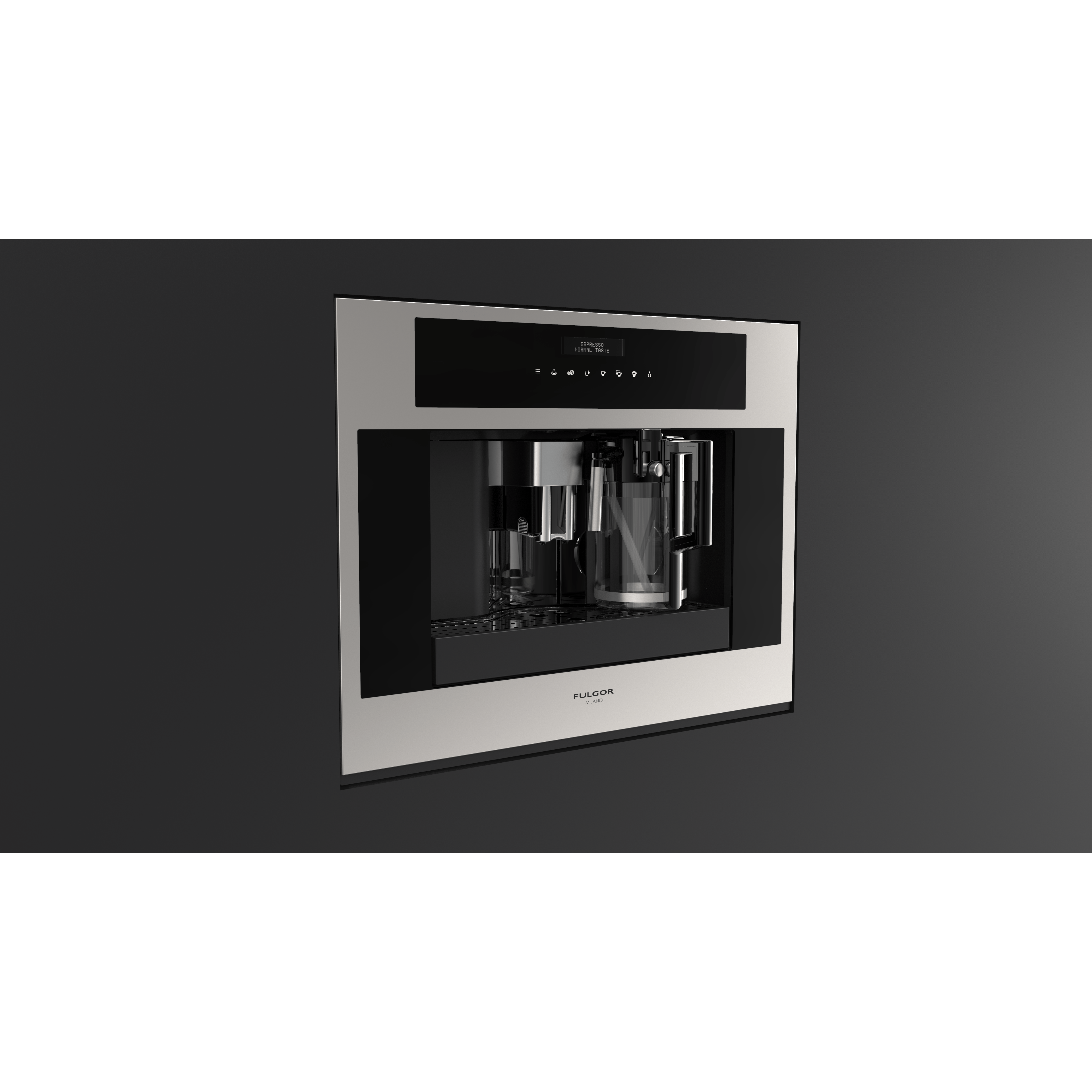 Fulgor Milano 24" Built-In Fully Automatic Coffee Machine, Stainless Steel - F7BC24S1 I Luxury Appliances Direct
