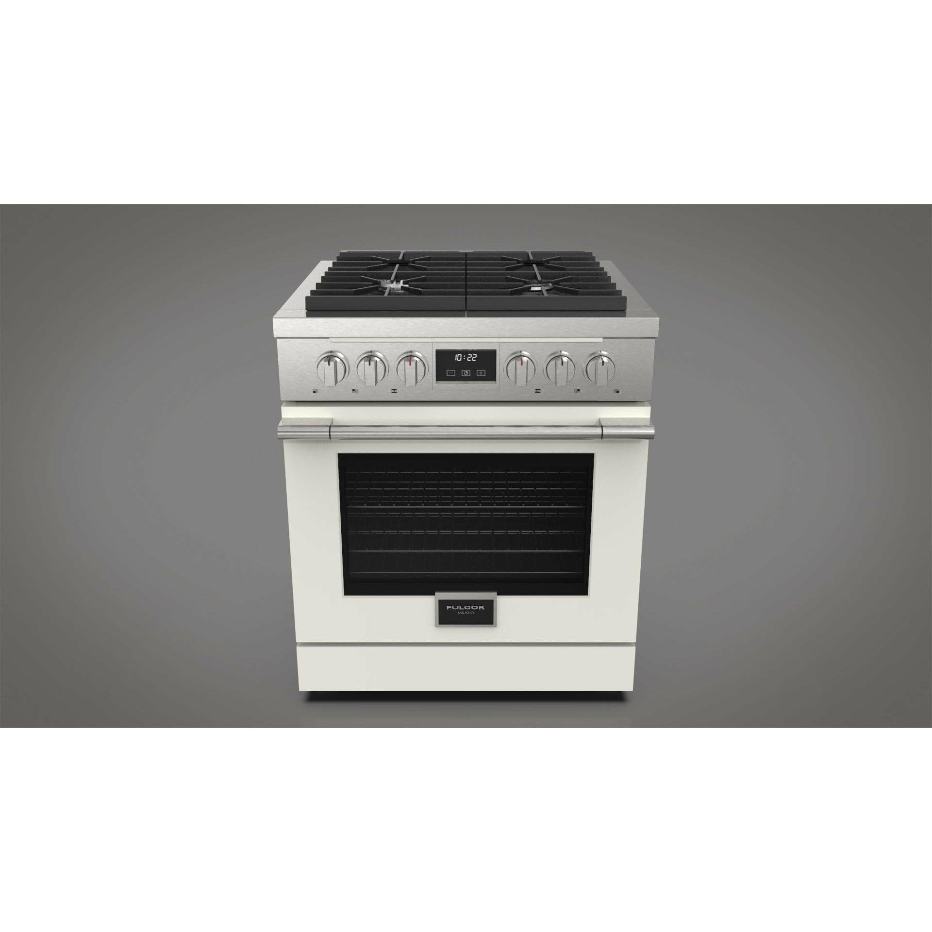 Fulgor Milano 30" Freestanding All Gas Range with 2 Duel Flame Burners, Stainless Steel - F4PGR304S2 I Luxury Appliances Direct