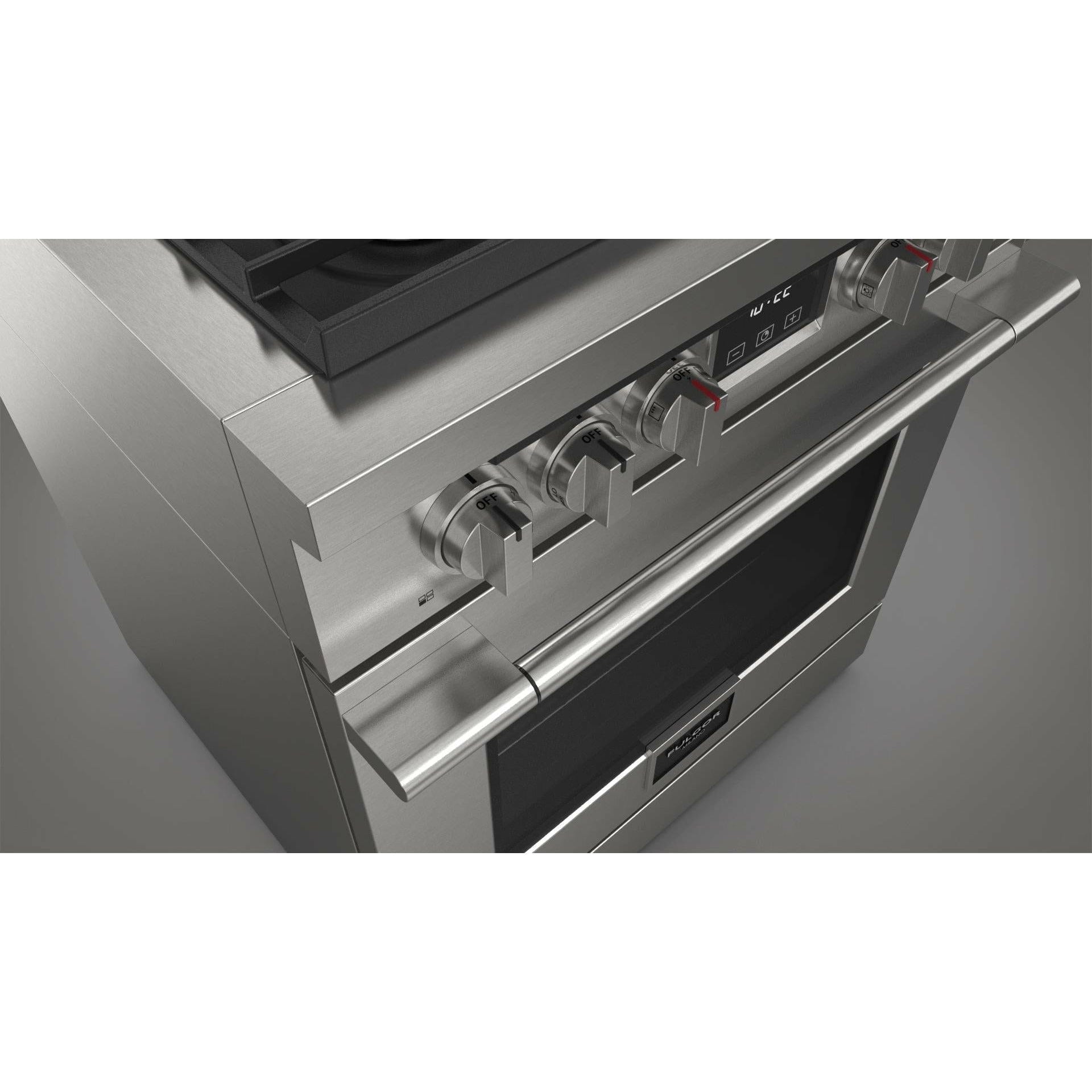 Fulgor Milano 30" Freestanding All Gas Range with 2 Duel Flame Burners, Stainless Steel - F4PGR304S2 I Luxury Appliances Direct