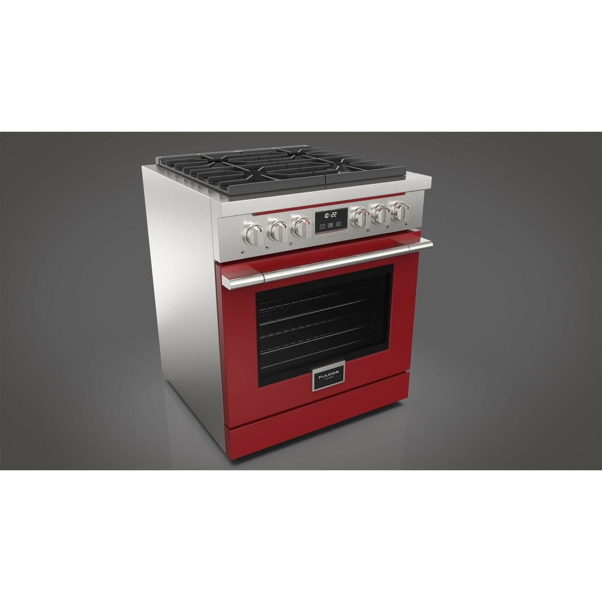 Fulgor Milano 30" Freestanding All Gas Range with 2 Duel Flame Burners, Stainless Steel - F4PGR304S2 I Luxury Appliances Direct