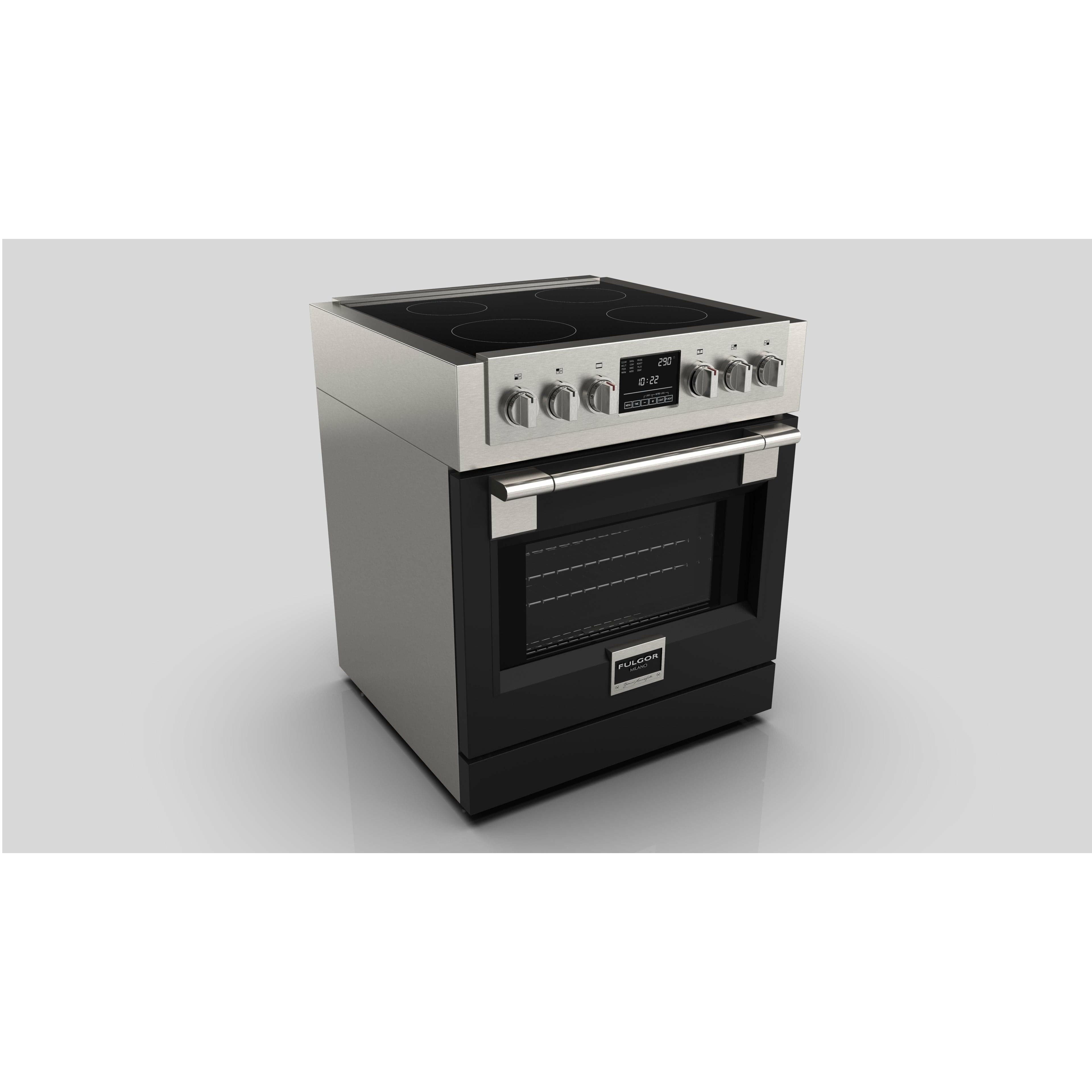 Fulgor Milano 30" Freestanding Induction Range with 4 Cooking Zones, Stainless Steel - F6PIR304S1 I Luxury Appliances Direct