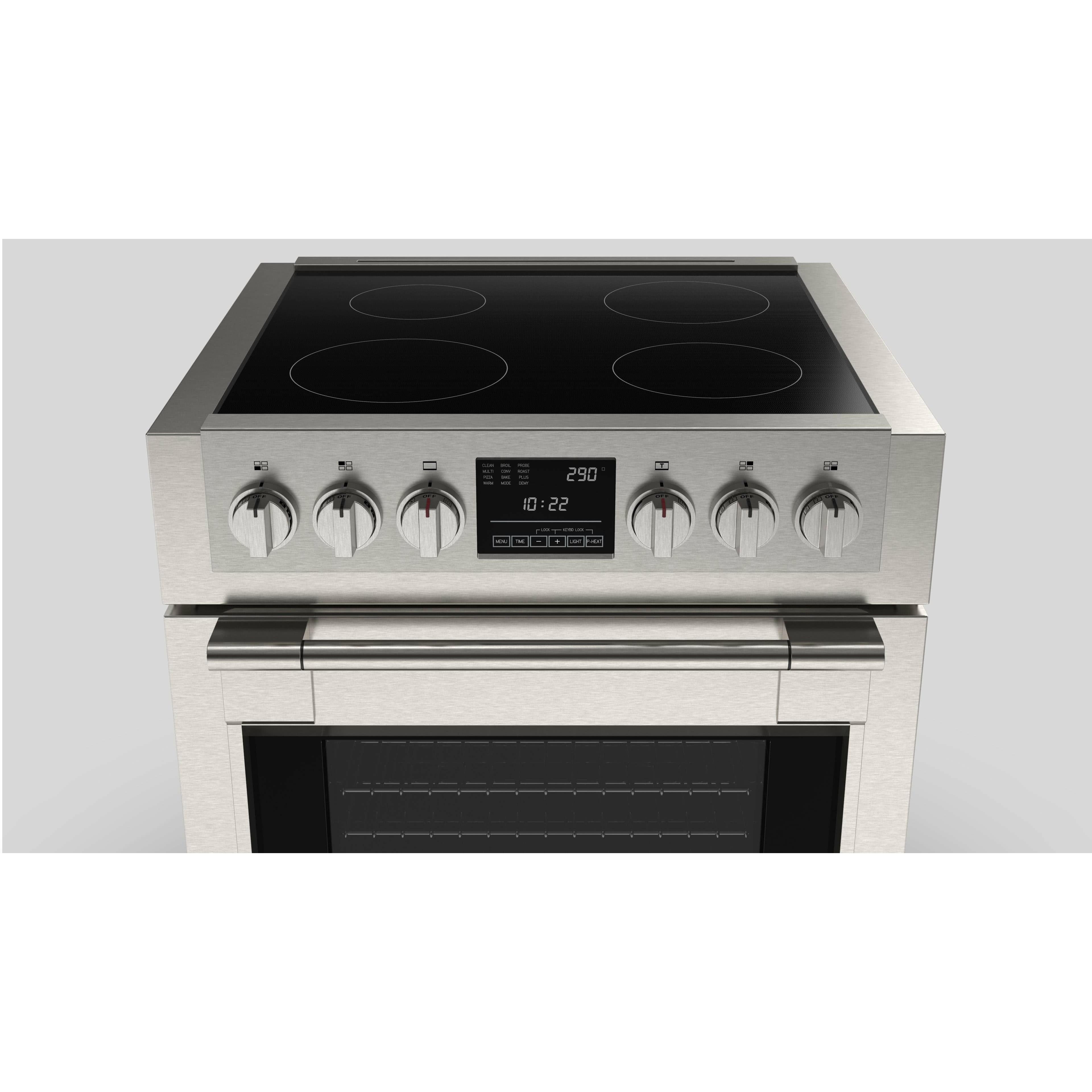 Fulgor Milano 30" Freestanding Induction Range with 4 Cooking Zones, Stainless Steel - F6PIR304S1 I Luxury Appliances Direct