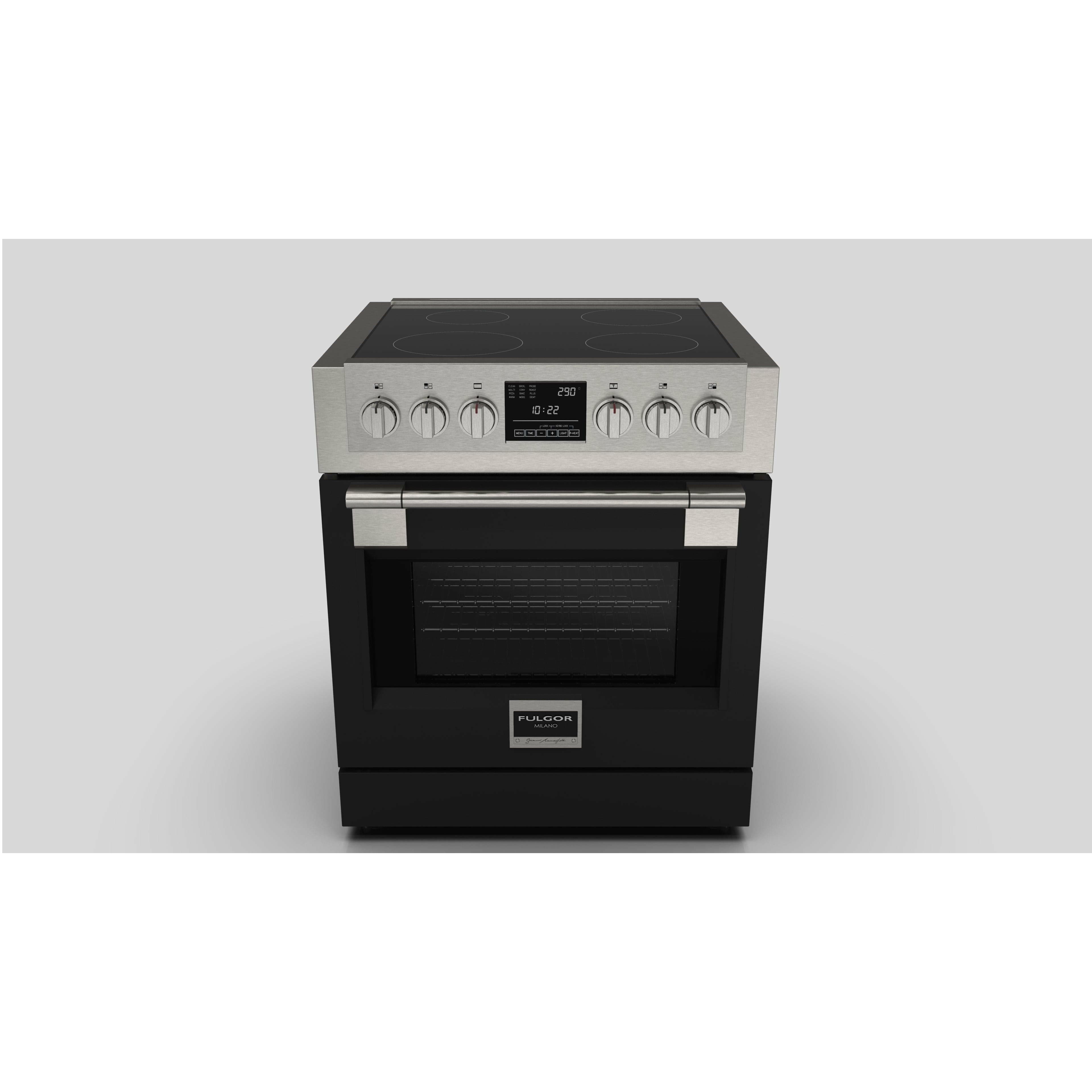 Fulgor Milano 30" Freestanding Induction Range with 4 Cooking Zones, Stainless Steel - F6PIR304S1 I Luxury Appliances Direct