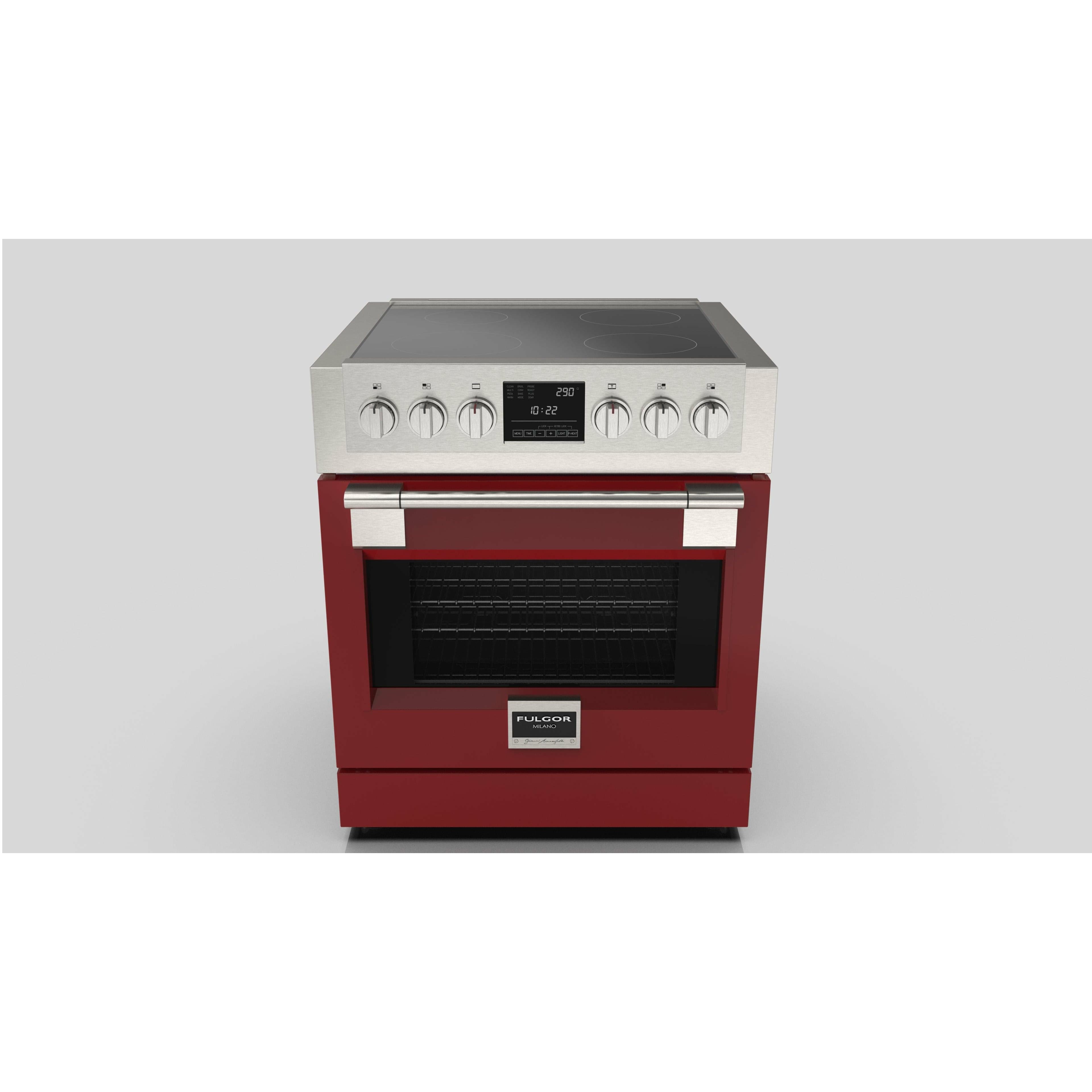 Fulgor Milano 30" Freestanding Induction Range with 4 Cooking Zones, Stainless Steel - F6PIR304S1 I Luxury Appliances Direct