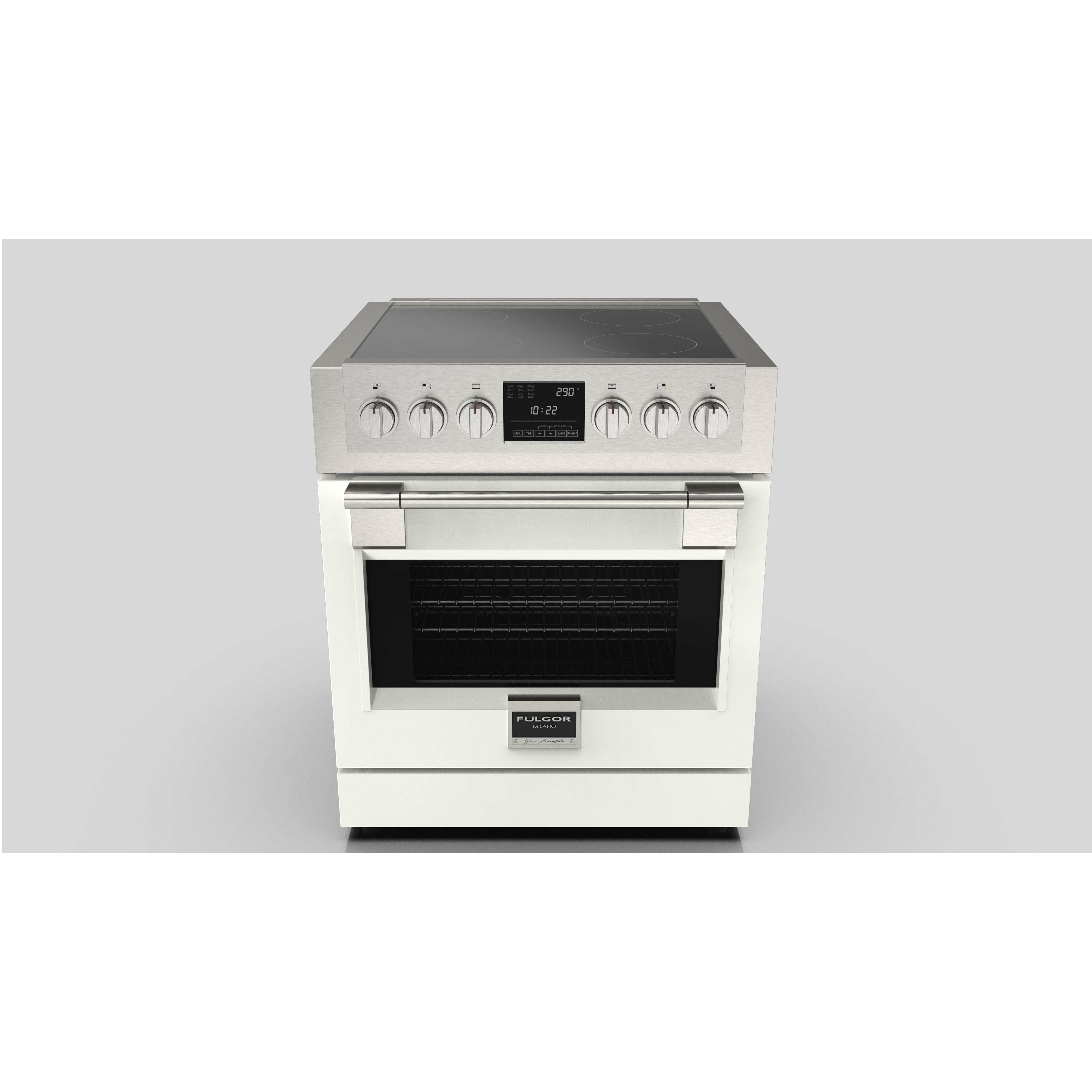 Fulgor Milano 30" Freestanding Induction Range with 4 Cooking Zones, Stainless Steel - F6PIR304S1 I Luxury Appliances Direct