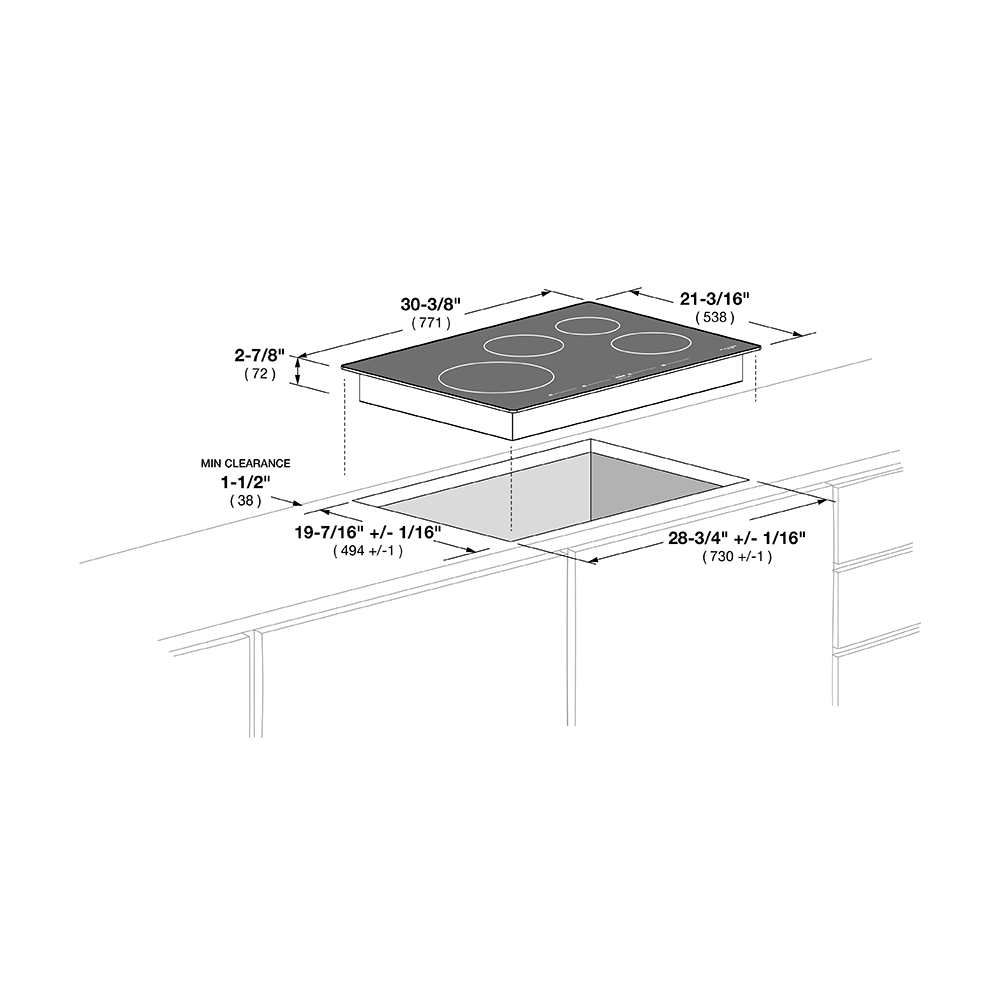 Fulgor Milano 30" Induction Cooktop with 4 Magnetic Burners - F7IT30S1 I Luxury Appliances Direct