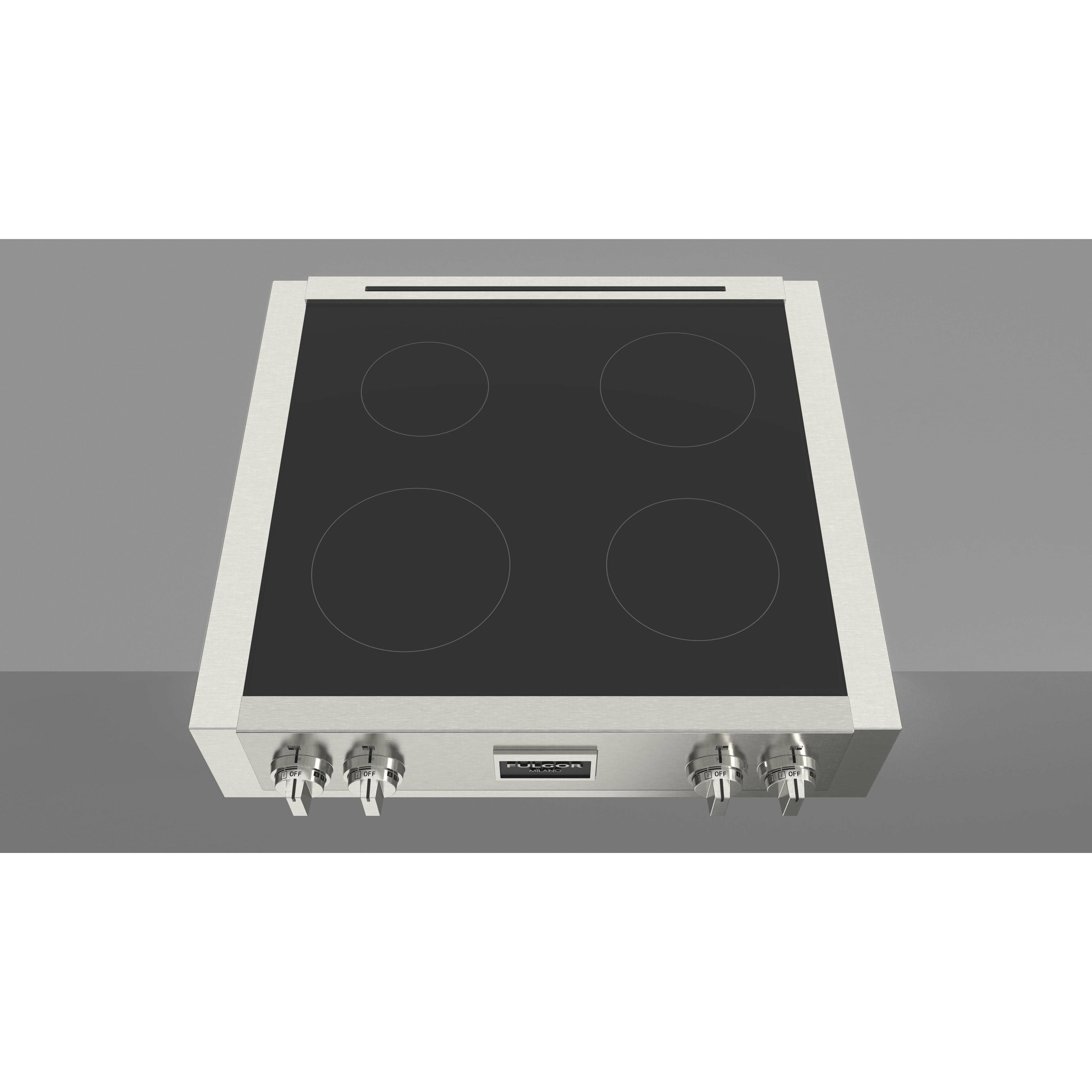 Fulgor Milano 30" Induction Rangetop with 4 Cooking Zones, Stainless Steel - F6IRT304S1 I Luxury Appliances Direct