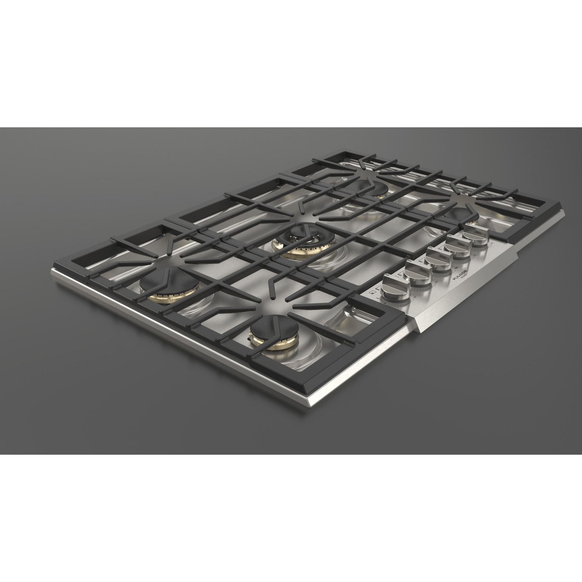 Fulgor Milano 30" Pro-Style Natural Gas Cooktop with 1 Center Dual Burner - F6PGK305S1 I Luxury Appliances Direct