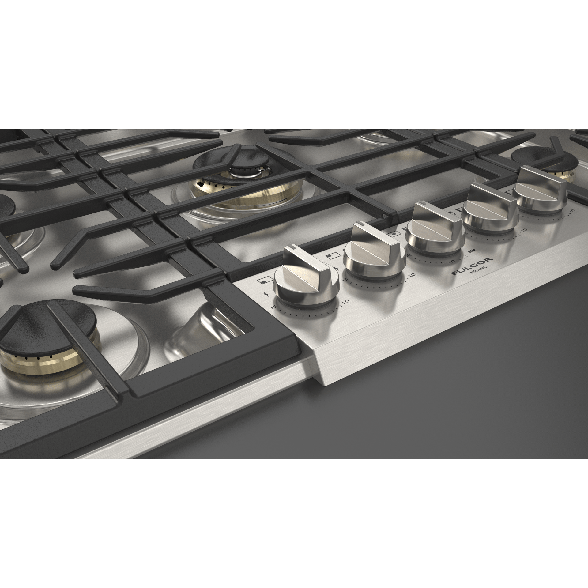 Fulgor Milano 30" Pro-Style Natural Gas Cooktop with 1 Center Dual Burner - F6PGK305S1 I Luxury Appliances Direct