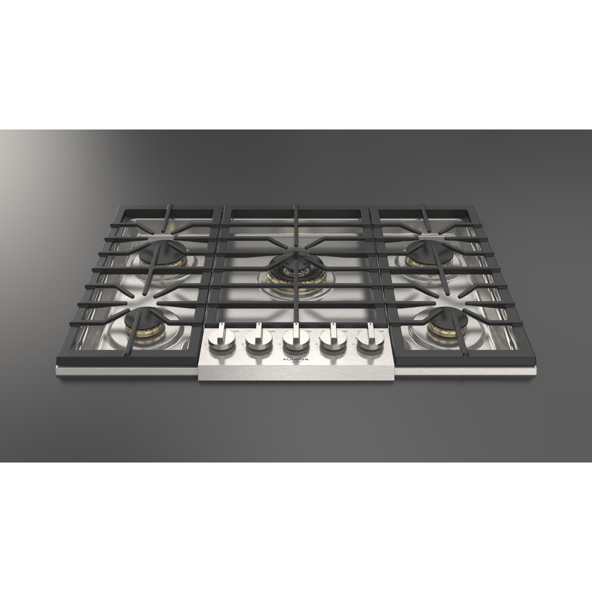 Fulgor Milano 30" Pro-Style Natural Gas Cooktop with 1 Center Dual Burner - F6PGK305S1 I Luxury Appliances Direct