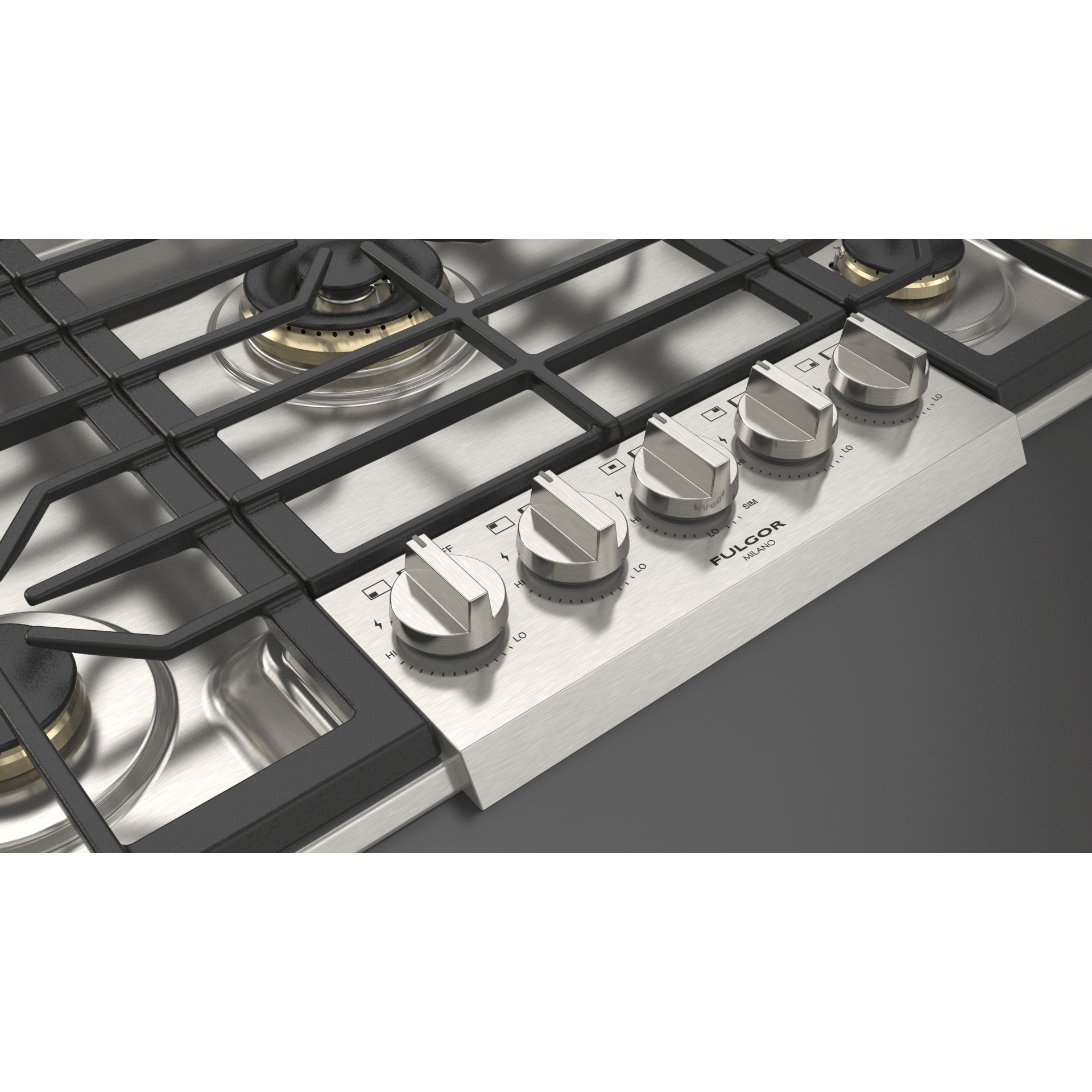 Fulgor Milano 30" Pro-Style Natural Gas Cooktop with 1 Center Dual Burner - F6PGK305S1 I Luxury Appliances Direct