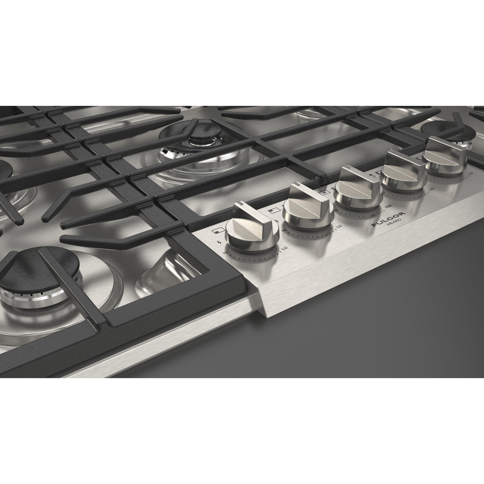 Fulgor Milano 30" Pro-Style Natural Gas Cooktop with 1 Central Dual Burner - F4PGK305S1 I Luxury Appliances Direct