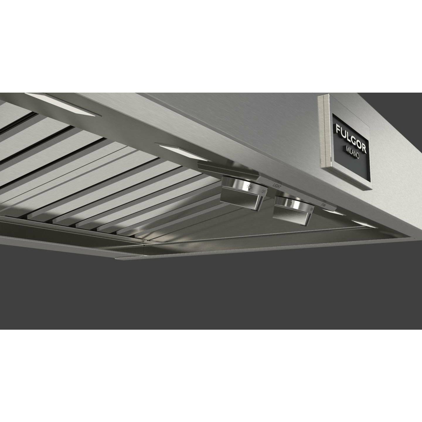 Fulgor Milano 30" Pro Style Wall Mount Convertible Hood with 600 CFM, Stainless Steel - F6PH30S2 I Luxury Appliances Direct