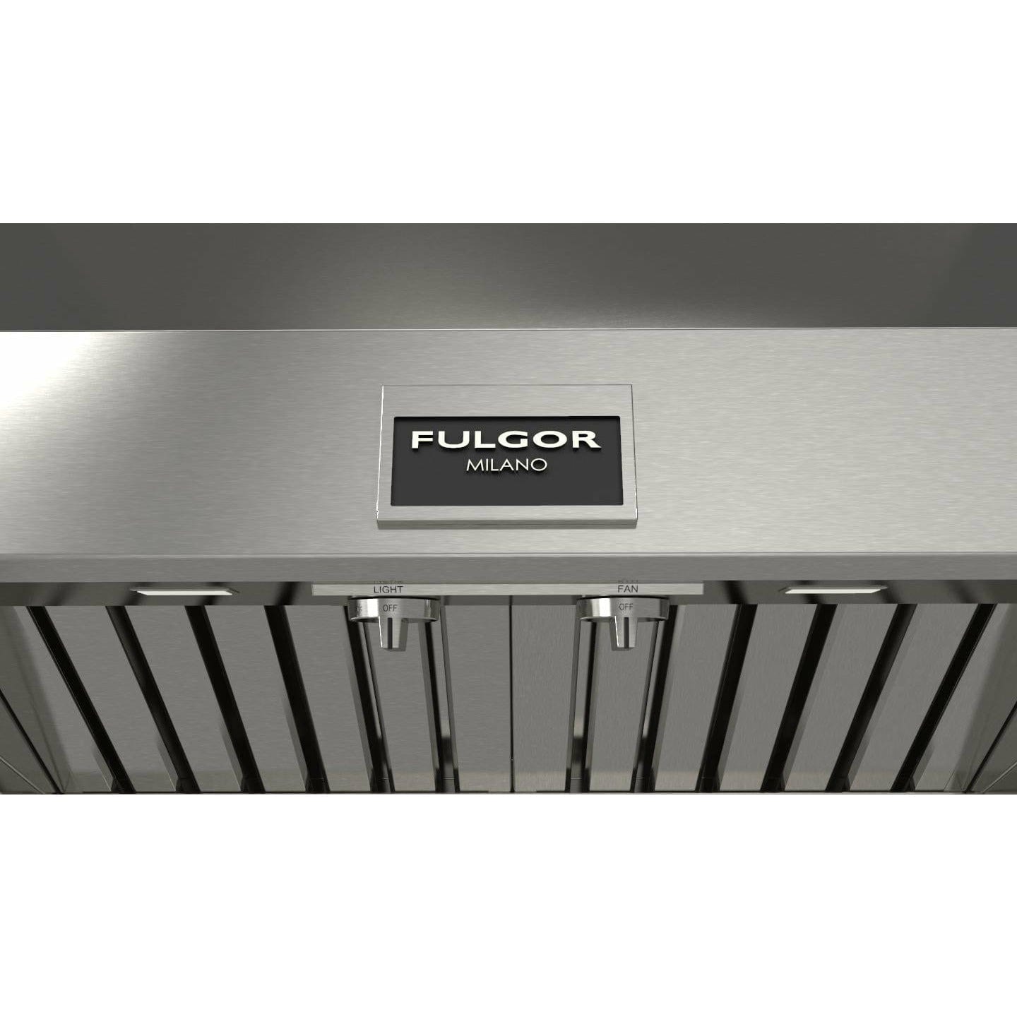 Fulgor Milano 30" Pro Style Wall Mount Convertible Hood with 600 CFM, Stainless Steel - F6PH30S2 I Luxury Appliances Direct