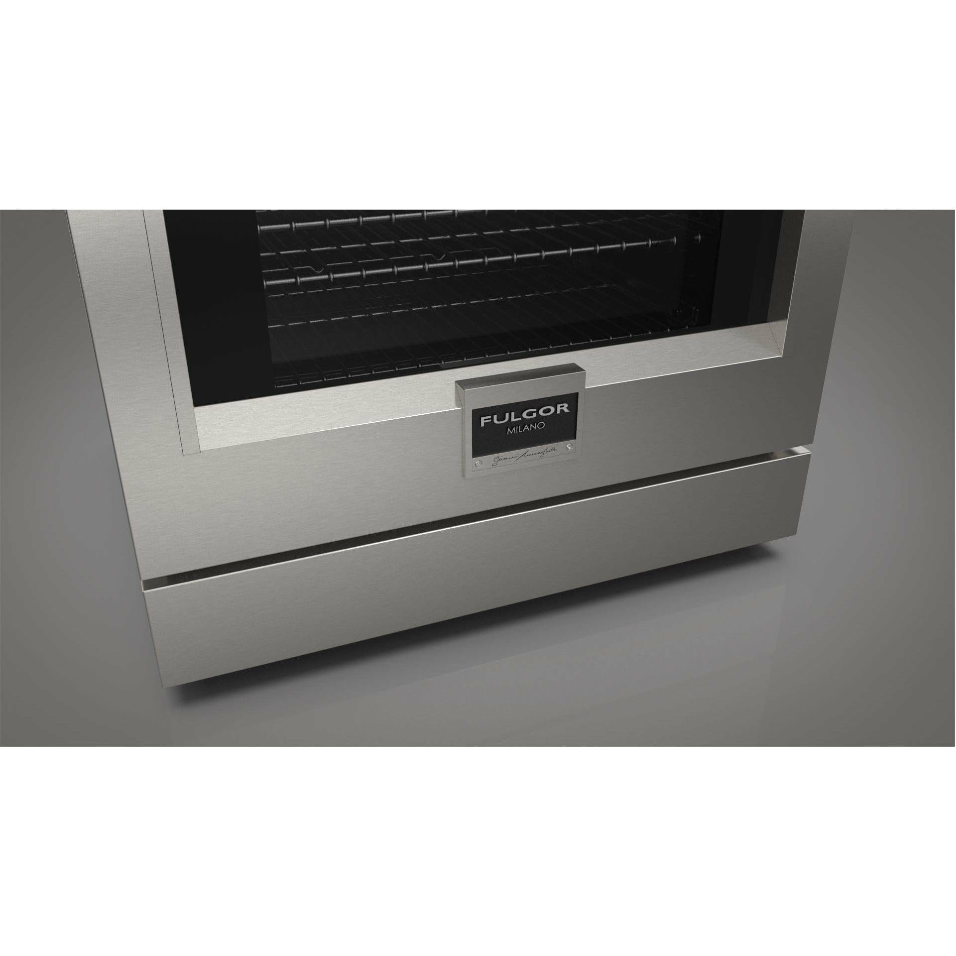 Fulgor Milano 30" Professional All Gas Range with 4 Dual-Flame Burners, 4.4 cu. ft. Capacity w/ Stainless Steel - F6PGR304S2 I Luxury Appliances Direct