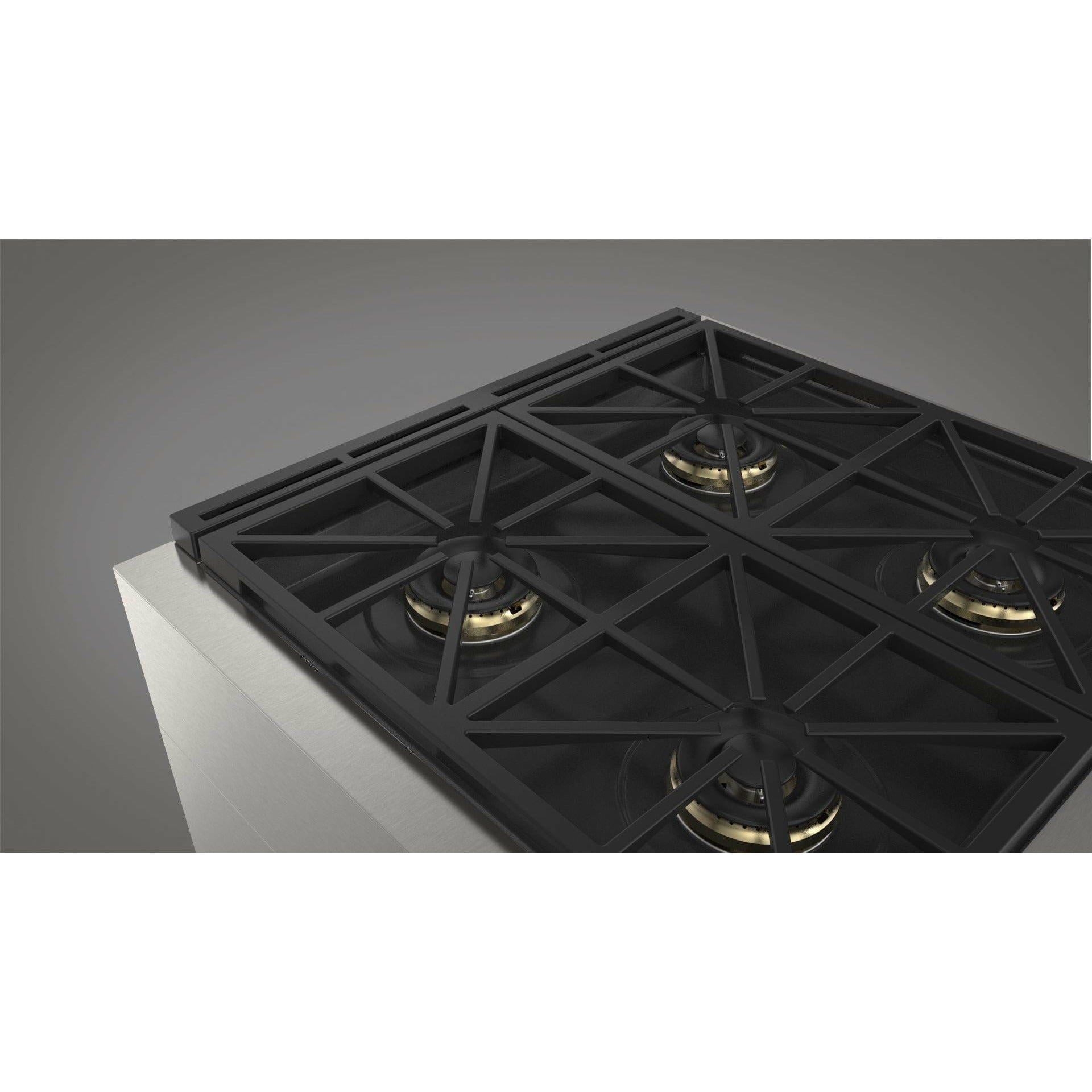 Fulgor Milano 30" Professional All Gas Range with 4 Dual-Flame Burners, 4.4 cu. ft. Capacity w/ Stainless Steel - F6PGR304S2 I Luxury Appliances Direct