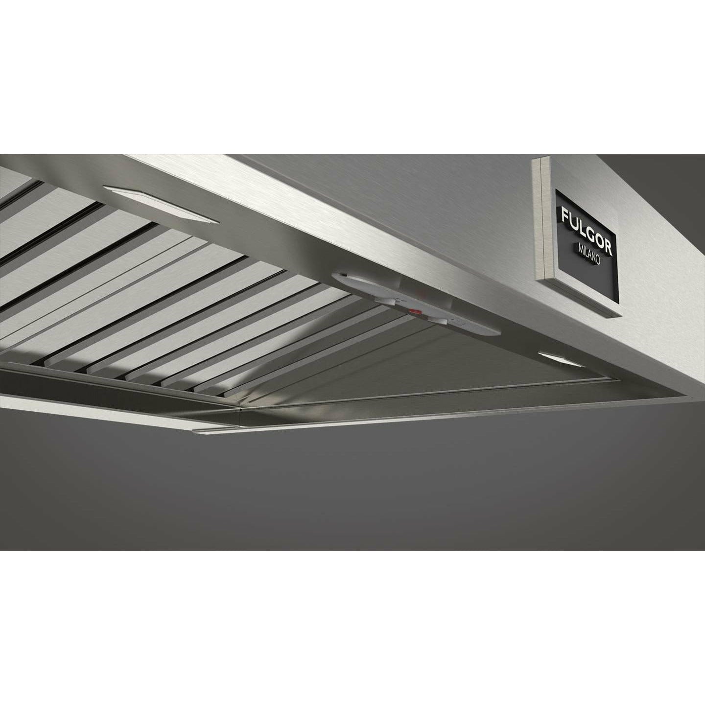 Fulgor Milano 30" Professional Wall Mount Hood with 600 CFM Internal Blower, Stainless Steel - F6PH30S1 I Luxury Appliances Direct