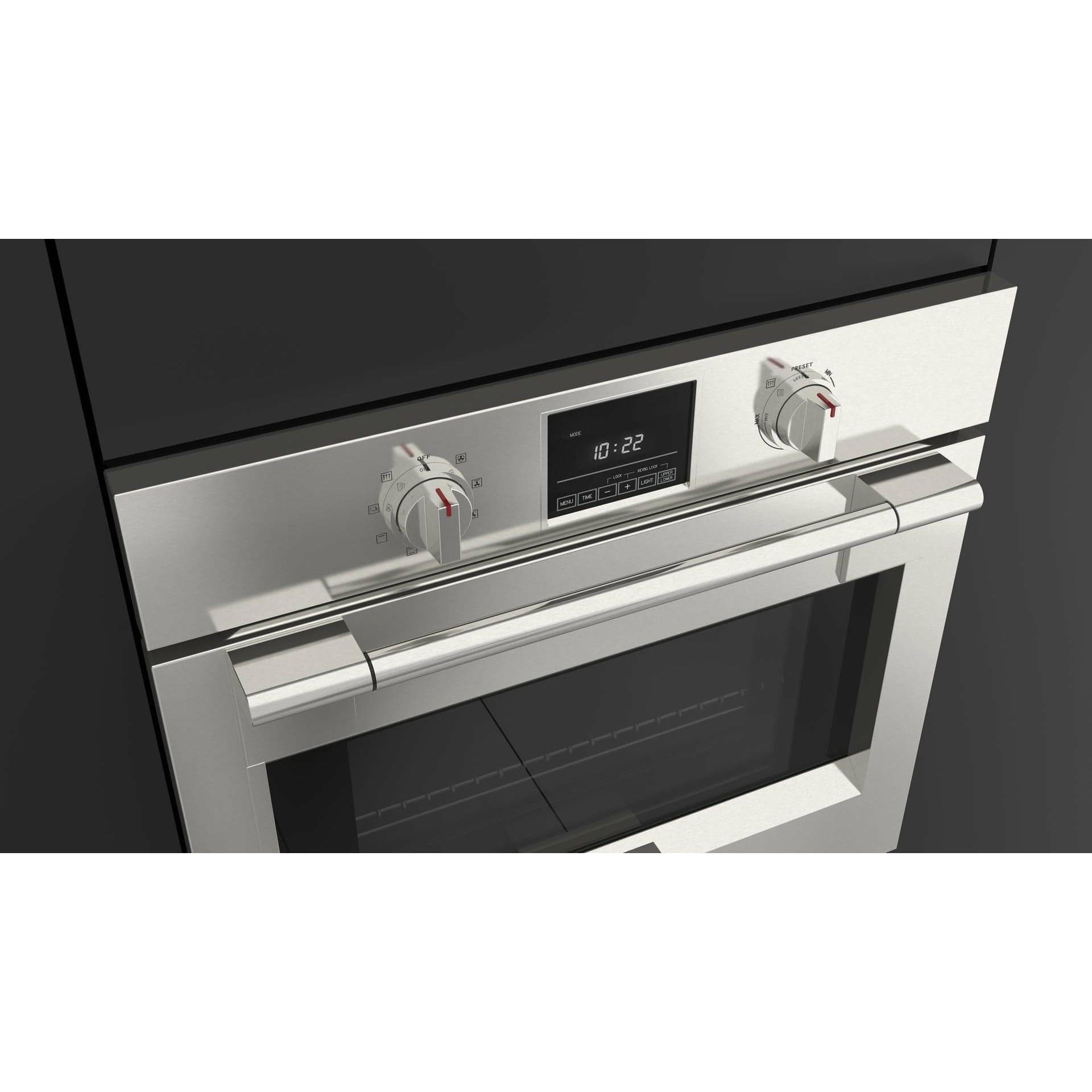 Fulgor Milano 30" Single Electric Wall Oven with 4.4 cu. ft. Gross Capacity, Stainless Steel - F6PSP30S1 I Luxury Appliances Direct