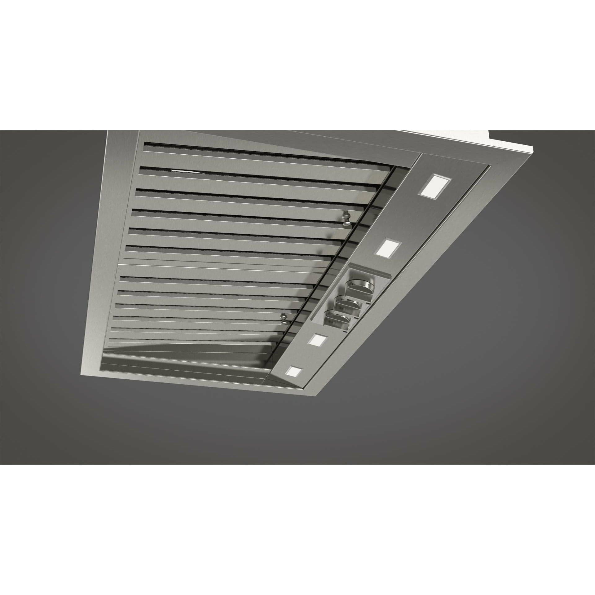 Fulgor Milano 34" Pro Insert Hood with 1000 CFM LED Lighting, Stainless Steel - F6BP34DS1 I Luxury Appliances Direct