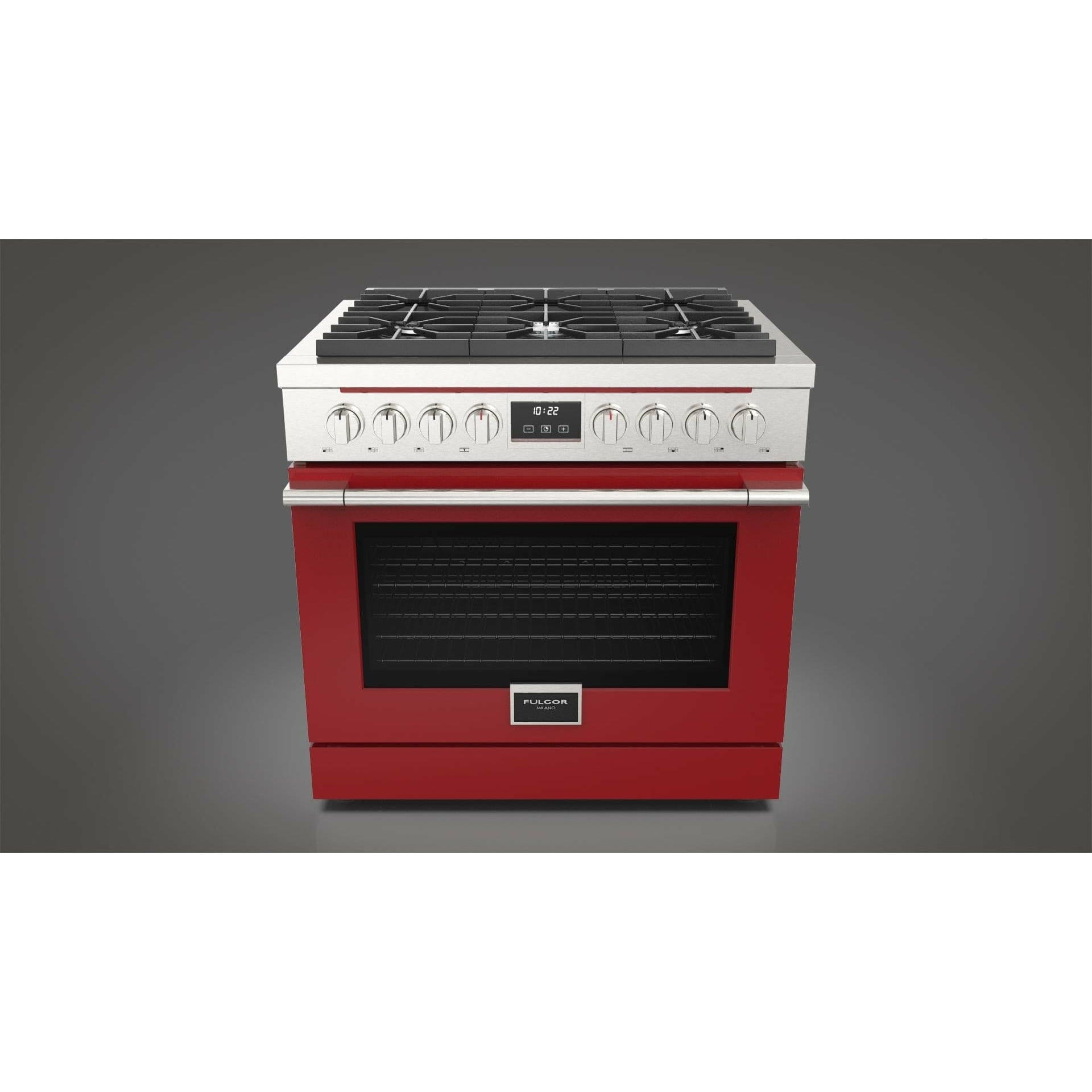 Fulgor Milano 36" Freestanding All Gas Range with 3 Duel Flame Burners, Stainless Steel - F4PGR366S2 I Luxury Appliances Direct