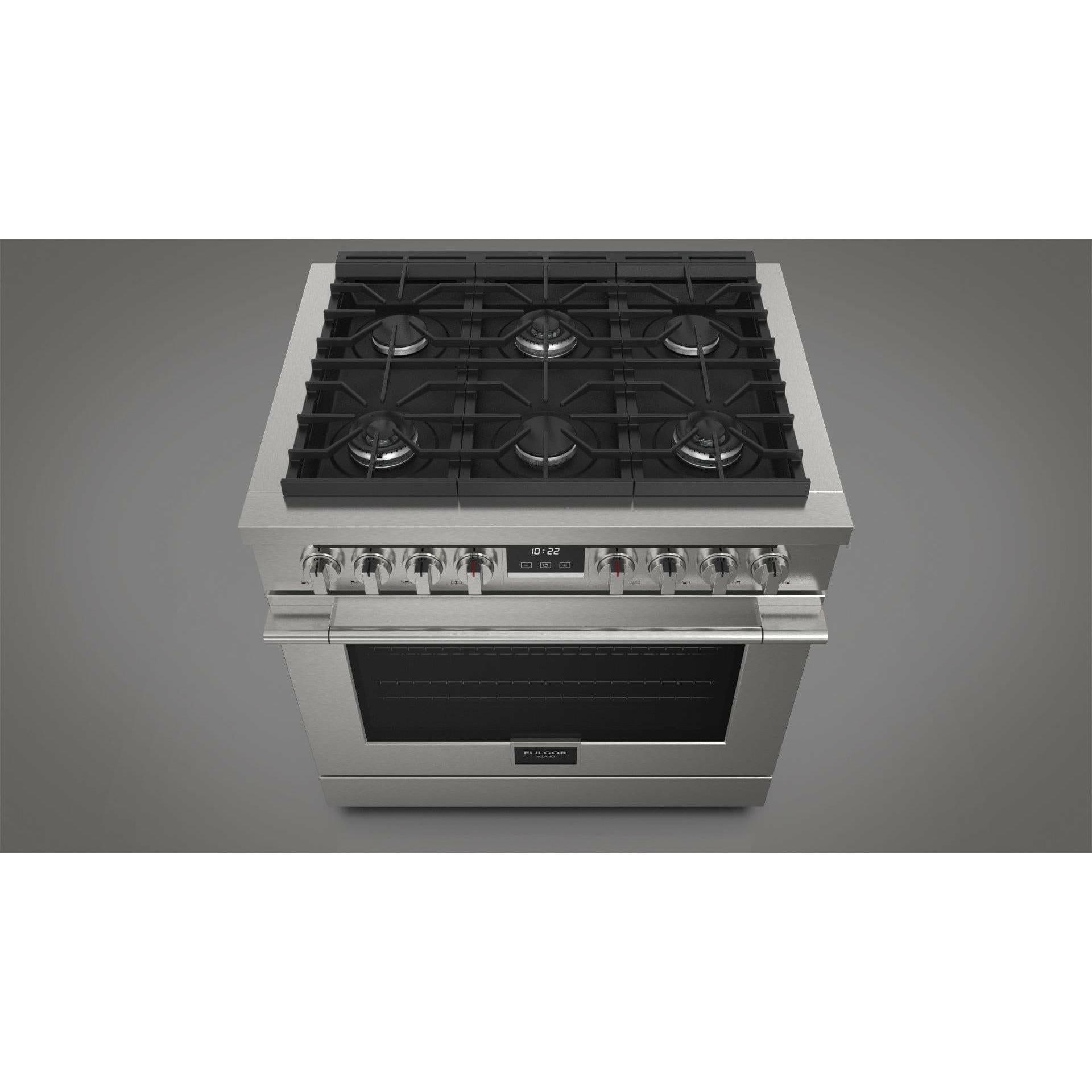 Fulgor Milano 36" Freestanding All Gas Range with 3 Duel Flame Burners, Stainless Steel - F4PGR366S2 I Luxury Appliances Direct