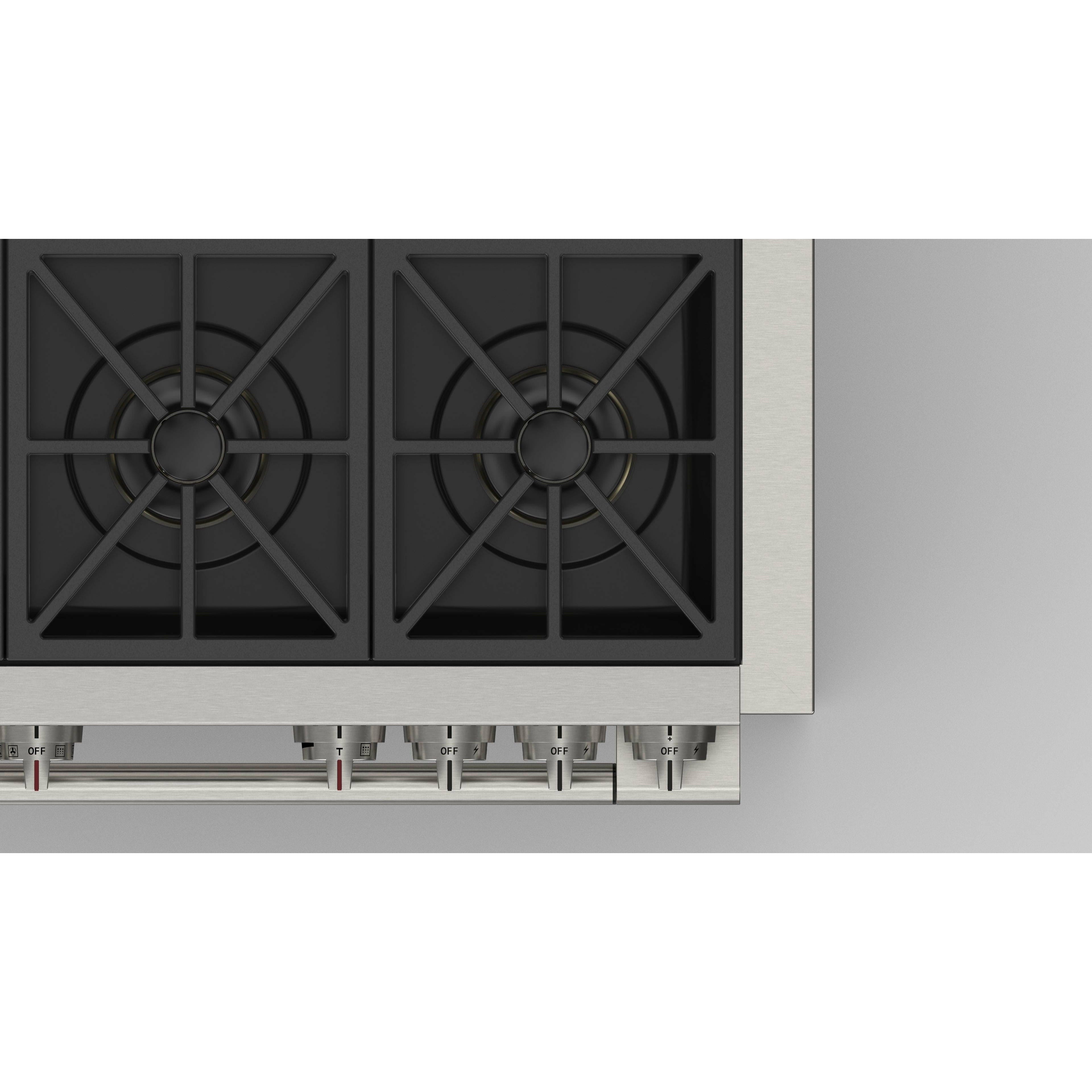 Fulgor Milano 36" Freestanding Dual Pro Fuel Range with Four 18,000 BTU Burners, Stainless Steel - F6PDF366S1 I Luxury Appliances Direct