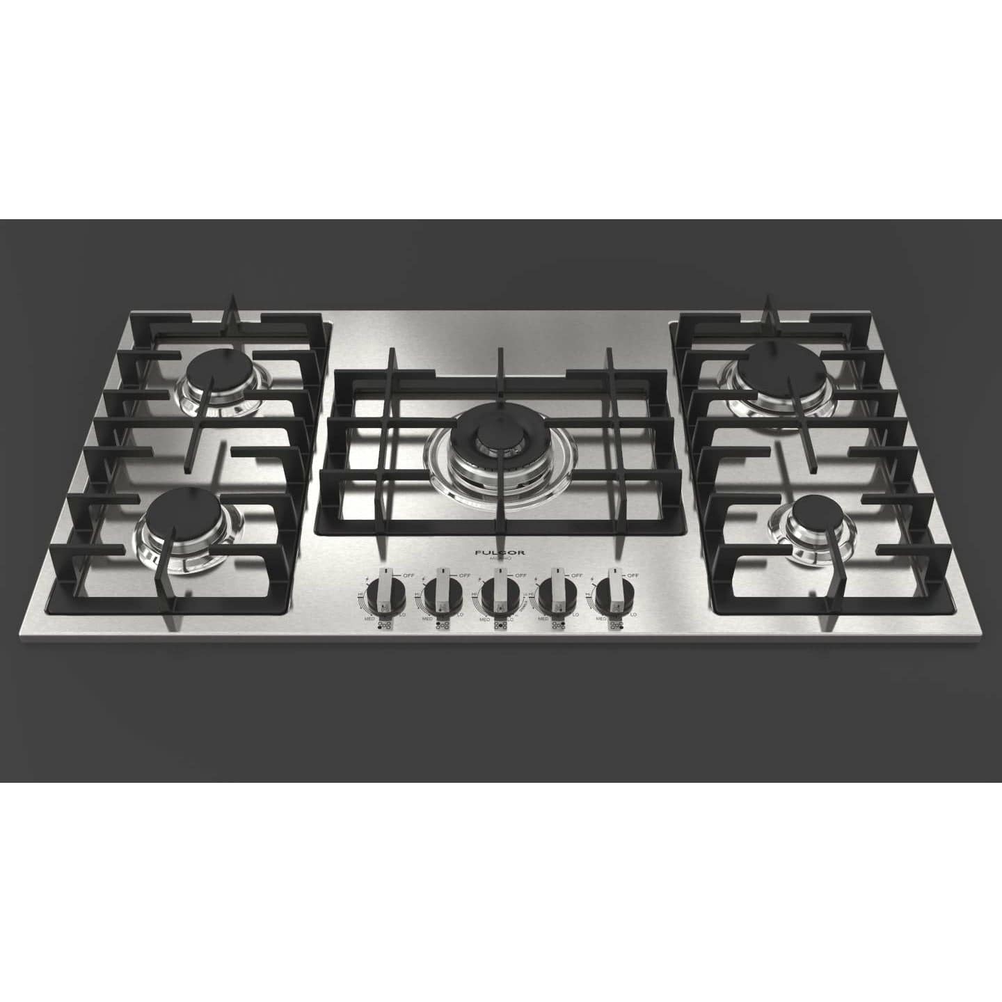 Fulgor Milano 36" Gas Cooktop with 5 European Sealed Burners - F4GK36S1 I Luxury Appliances Direct