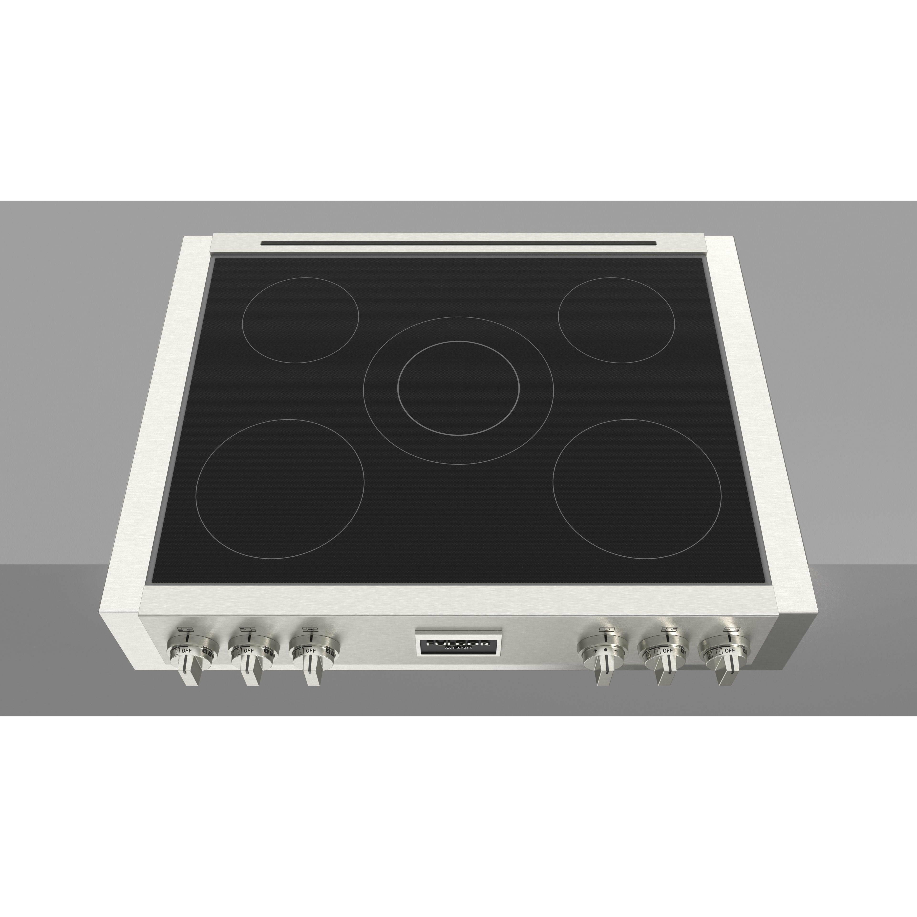 Fulgor Milano 36" Induction Rangetop with 5 Cooking Zones, Stainless Steel - F6IRT365S1 I Luxury Appliances Direct