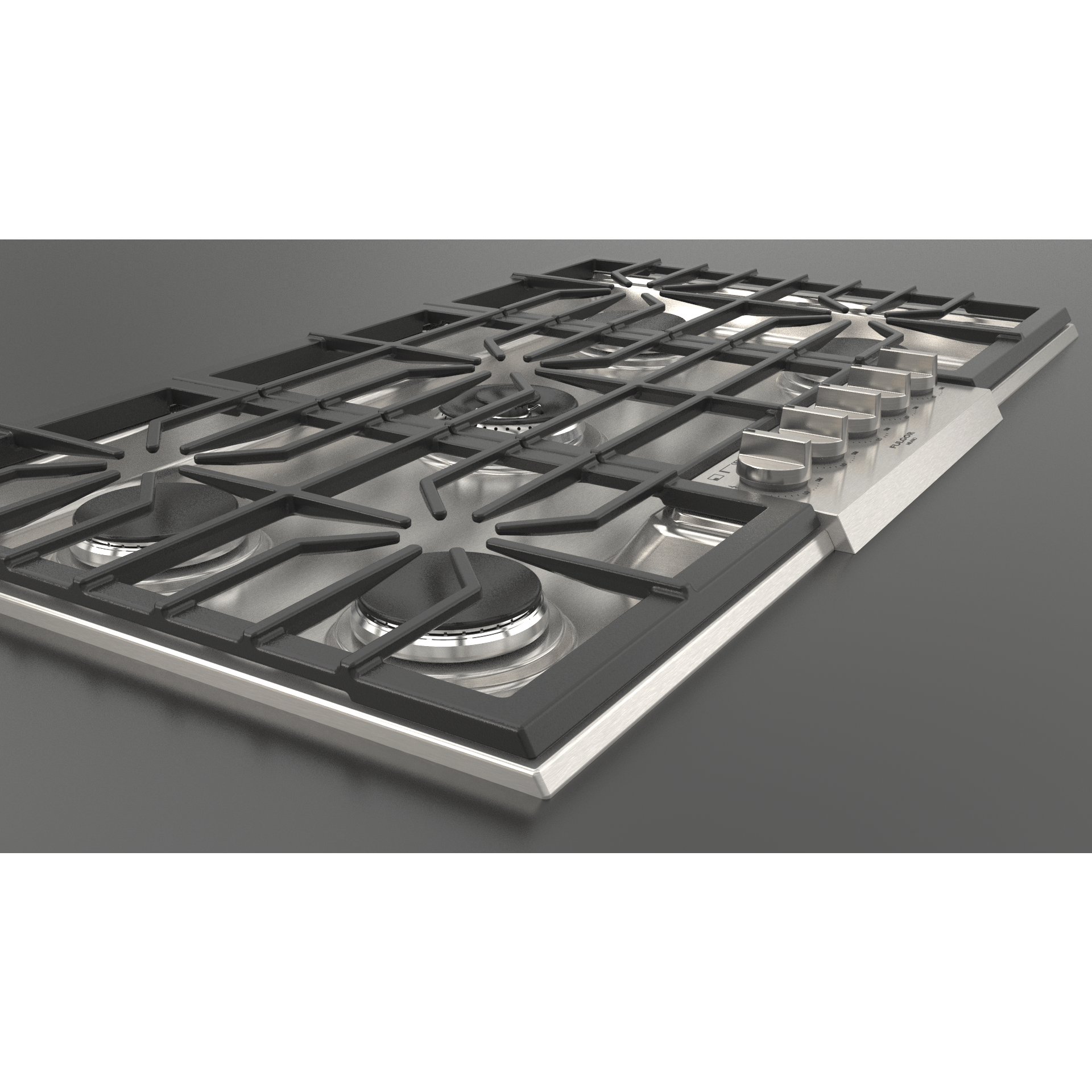 Fulgor Milano 36" Pro-Style Natural Gas Cooktop with 1 Central Dual Burner - F4PGK365S1 I Luxury Appliances Direct