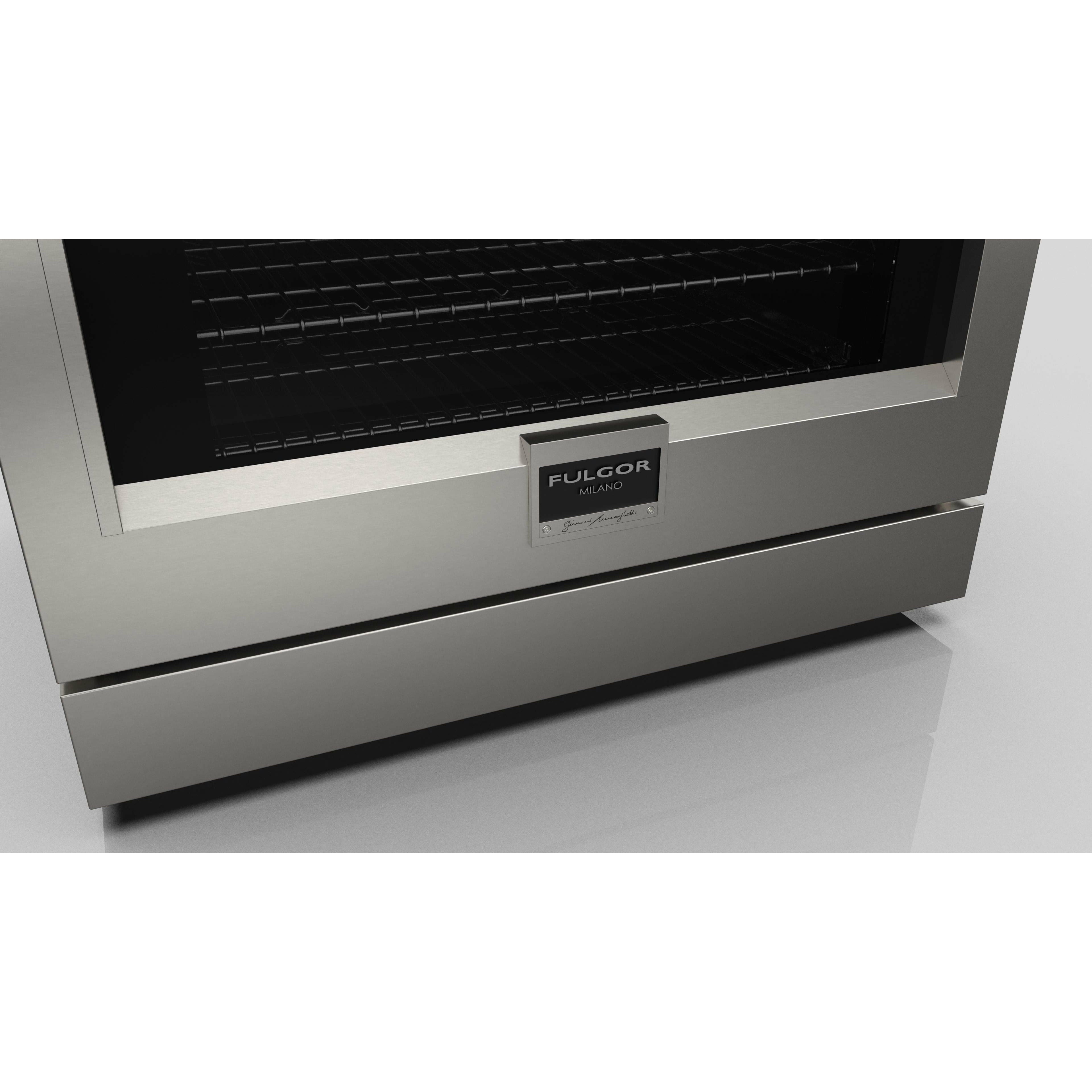 Fulgor Milano 36" Professional Gas Range with 6 Dual-Flame Burners, 5.7 cu. ft. Capacity, Stainless Steel - F6PGR366S2 I Luxury Appliances Direct