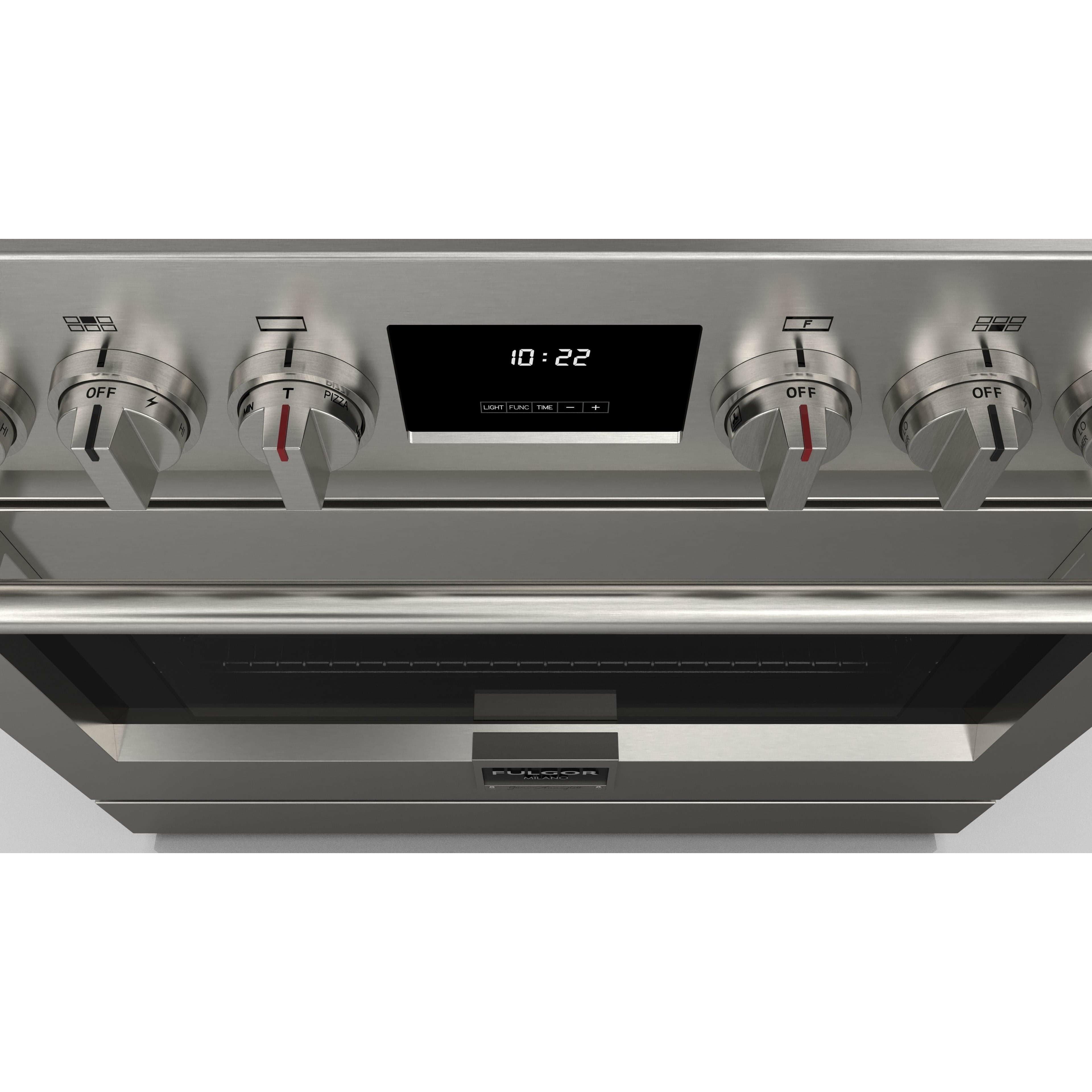 Fulgor Milano 36" Professional Gas Range with 6 Dual-Flame Burners, 5.7 cu. ft. Capacity, Stainless Steel - F6PGR366S2 I Luxury Appliances Direct