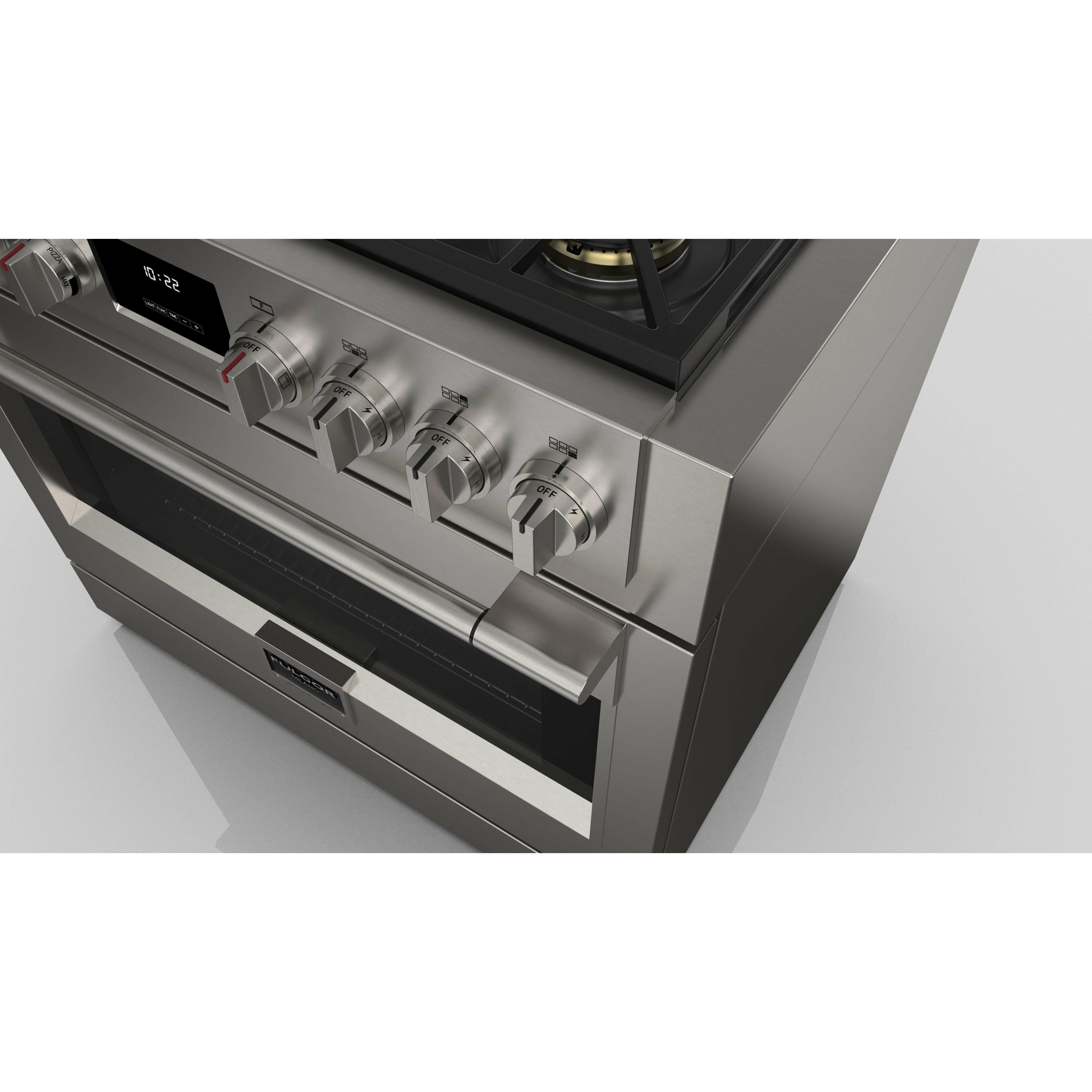 Fulgor Milano 36" Professional Gas Range with 6 Dual-Flame Burners, 5.7 cu. ft. Capacity, Stainless Steel - F6PGR366S2 I Luxury Appliances Direct