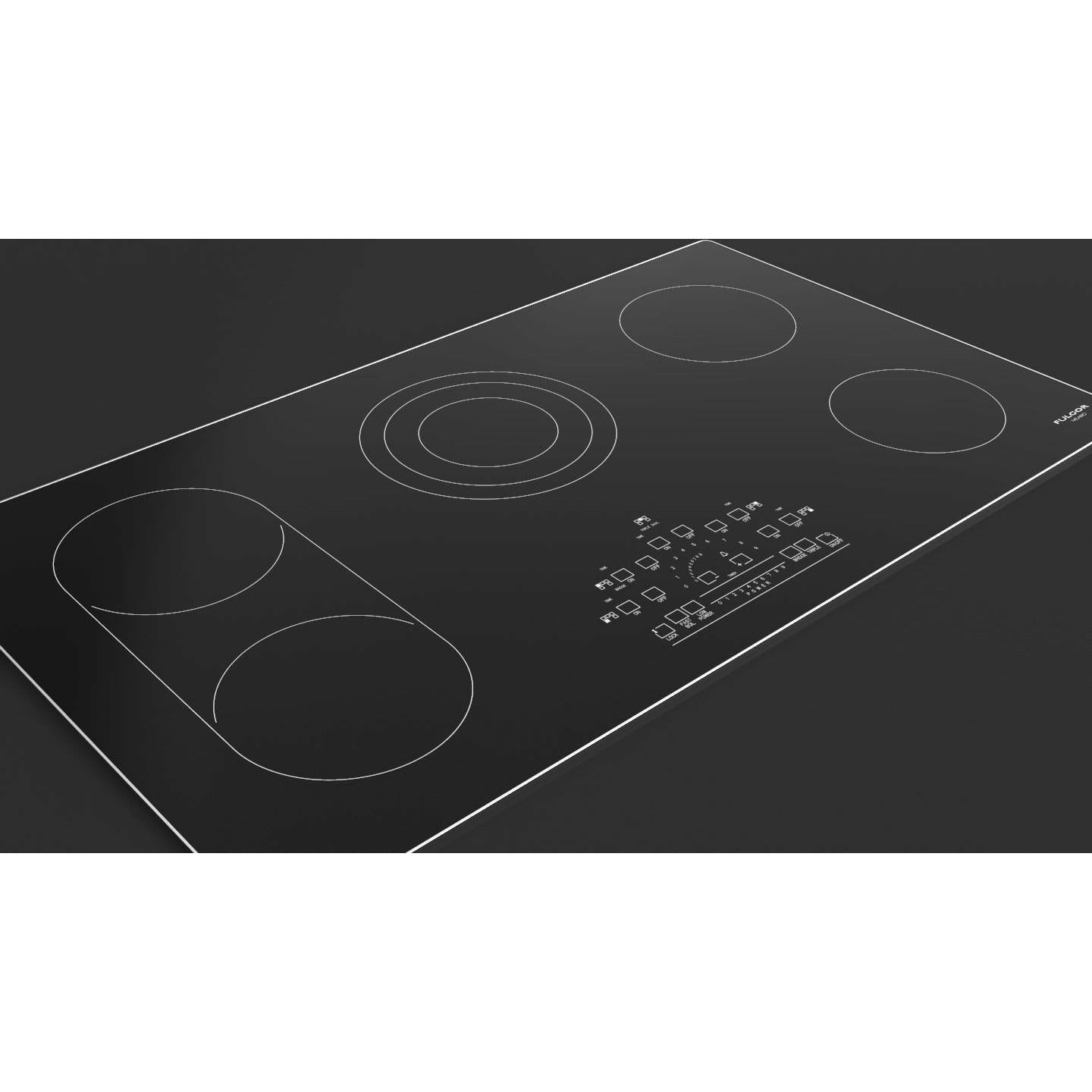 Fulgor Milano 36" Touch Radiant Electric Cooktop with 5 Elements, Glass Ceramic Surface - F6RT36S2 I Luxury Appliances Direct