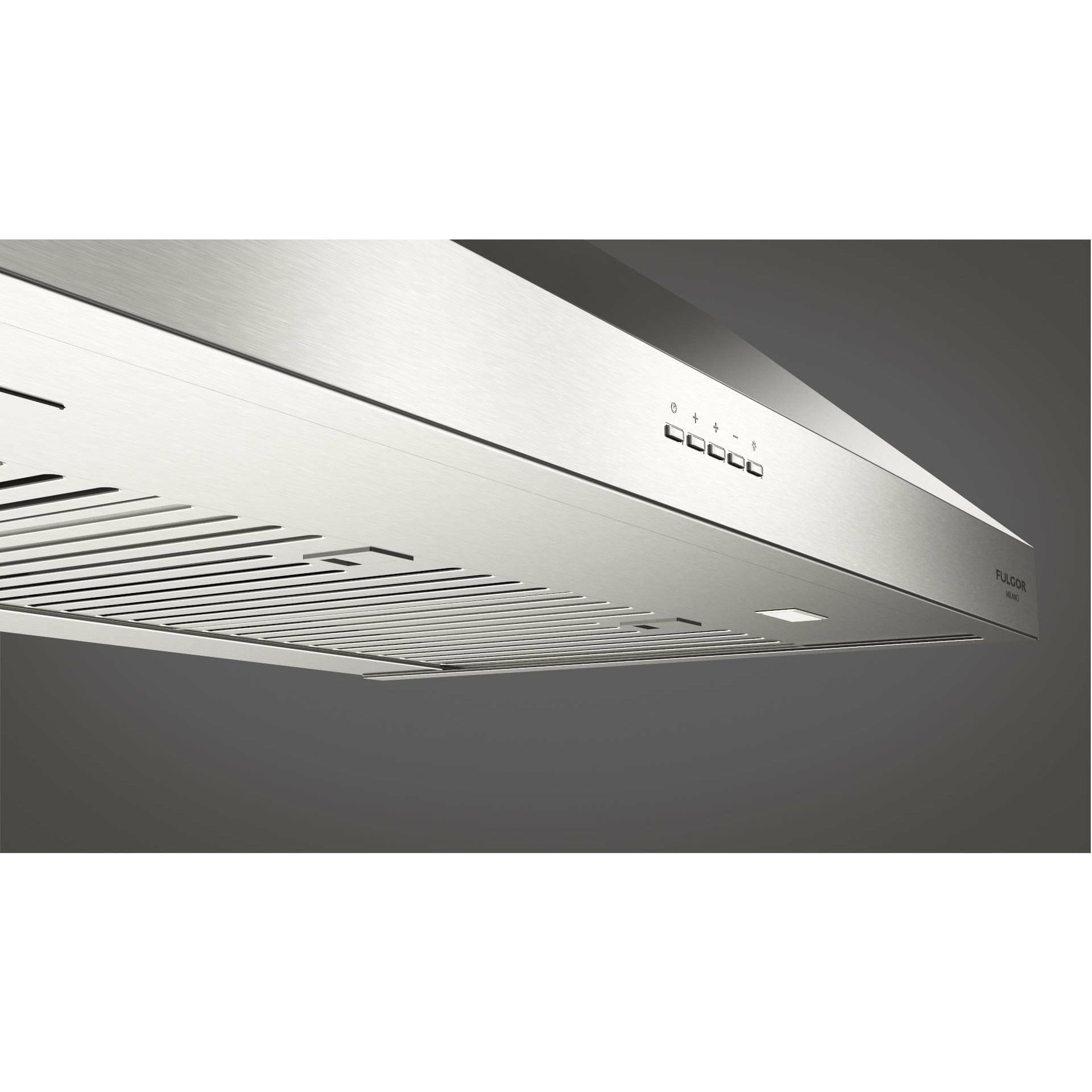 Fulgor Milano 36" Under Cabinet Range Hood with 4-Speed/450 CFM Blower, Stainless Steel - F4UC36S1 I Luxury Appliances Direct