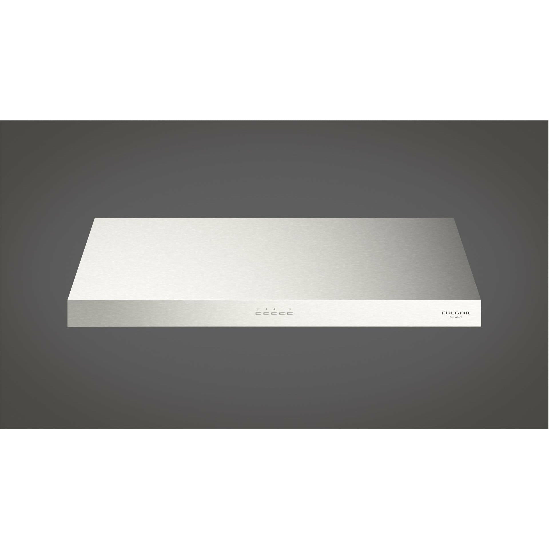 Fulgor Milano 36" Under Cabinet Range Hood with 4-Speed/450 CFM Blower, Stainless Steel - F4UC36S1 I Luxury Appliances Direct