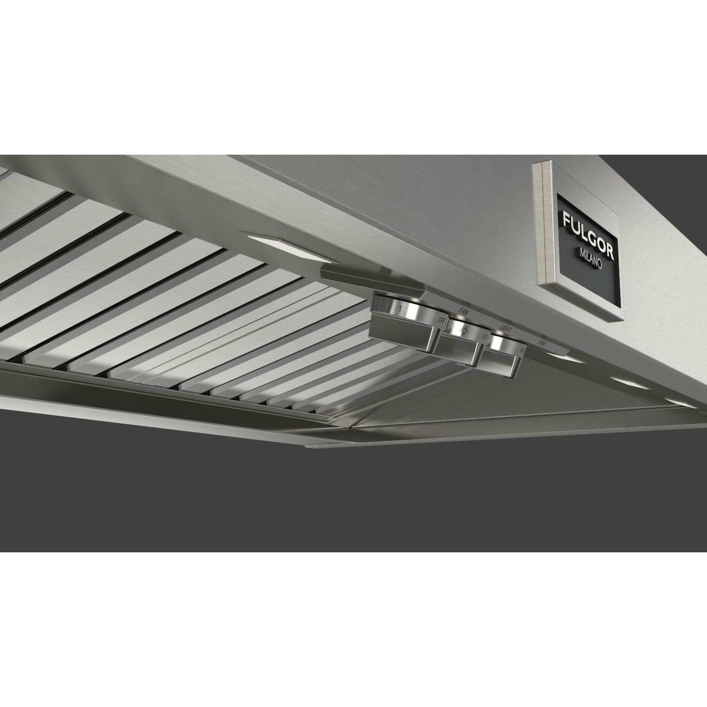 Fulgor Milano 48" Professional Wall Range Hood with Baffle Filters, Stainless Steel - F6PH48DS1 I Luxury Appliances Direct