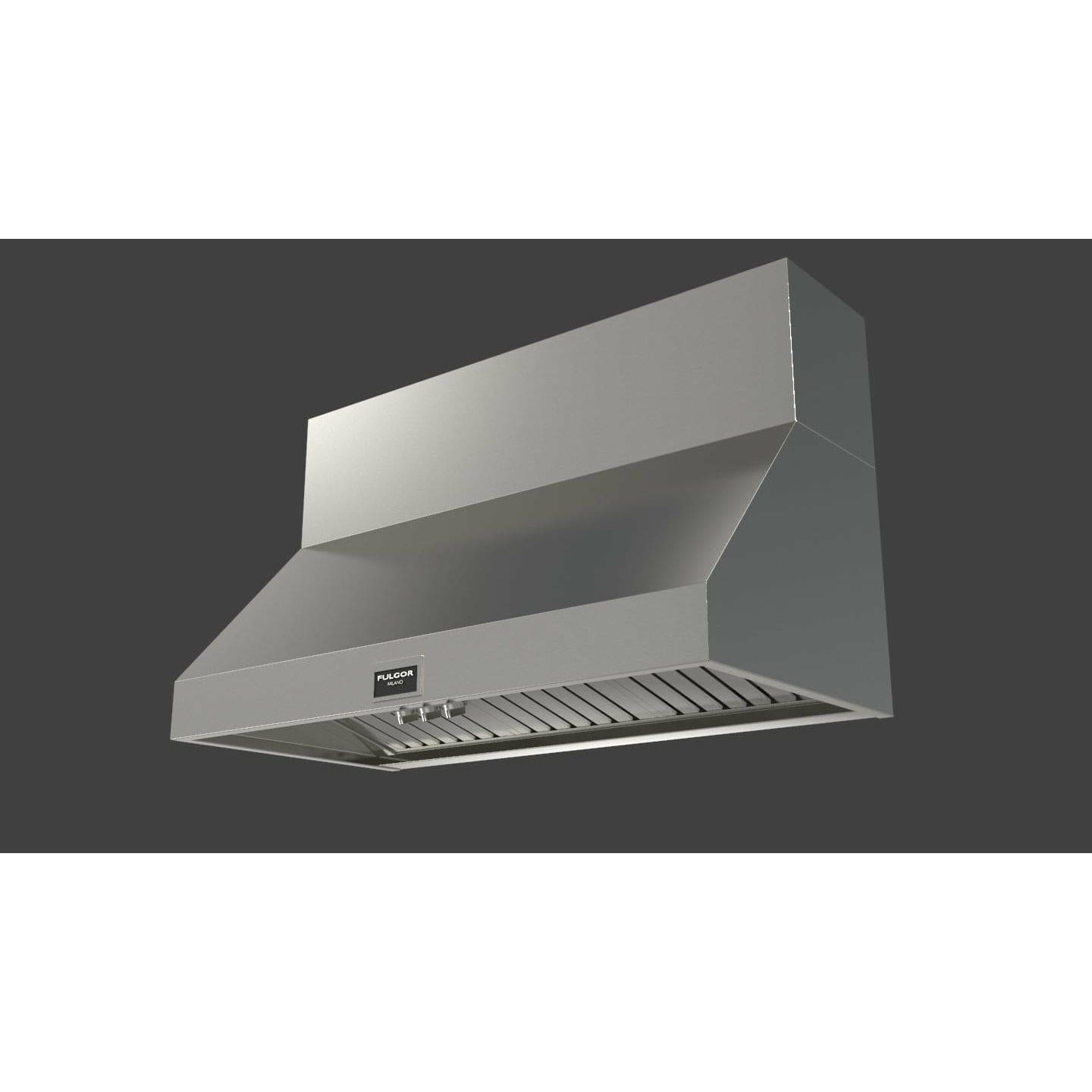 Fulgor Milano 48" Professional Wall Range Hood with Baffle Filters, Stainless Steel - F6PH48DS1 I Luxury Appliances Direct
