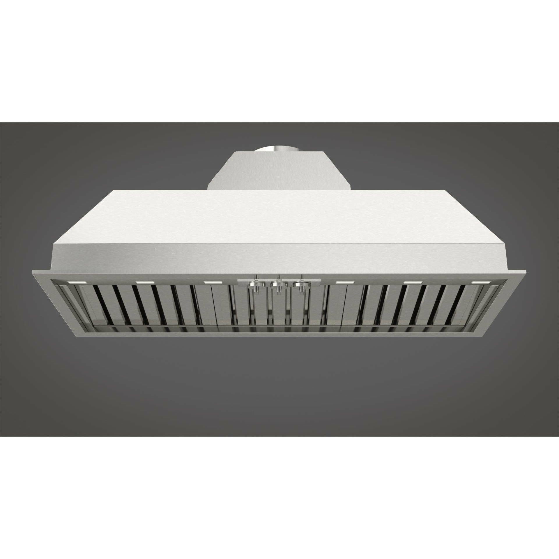 Fulgor Milano 48" Under Cabinet Range Hood with 4 + 4-Speed/1000 CFM Blower, Stainless Steel - F6BP46DS1 I Luxury Appliances Direct