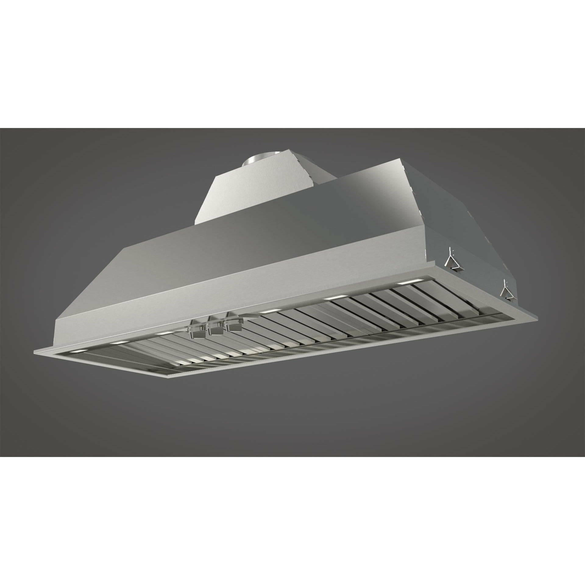 Fulgor Milano 48" Under Cabinet Range Hood with 4 + 4-Speed/1000 CFM Blower, Stainless Steel - F6BP46DS1 I Luxury Appliances Direct