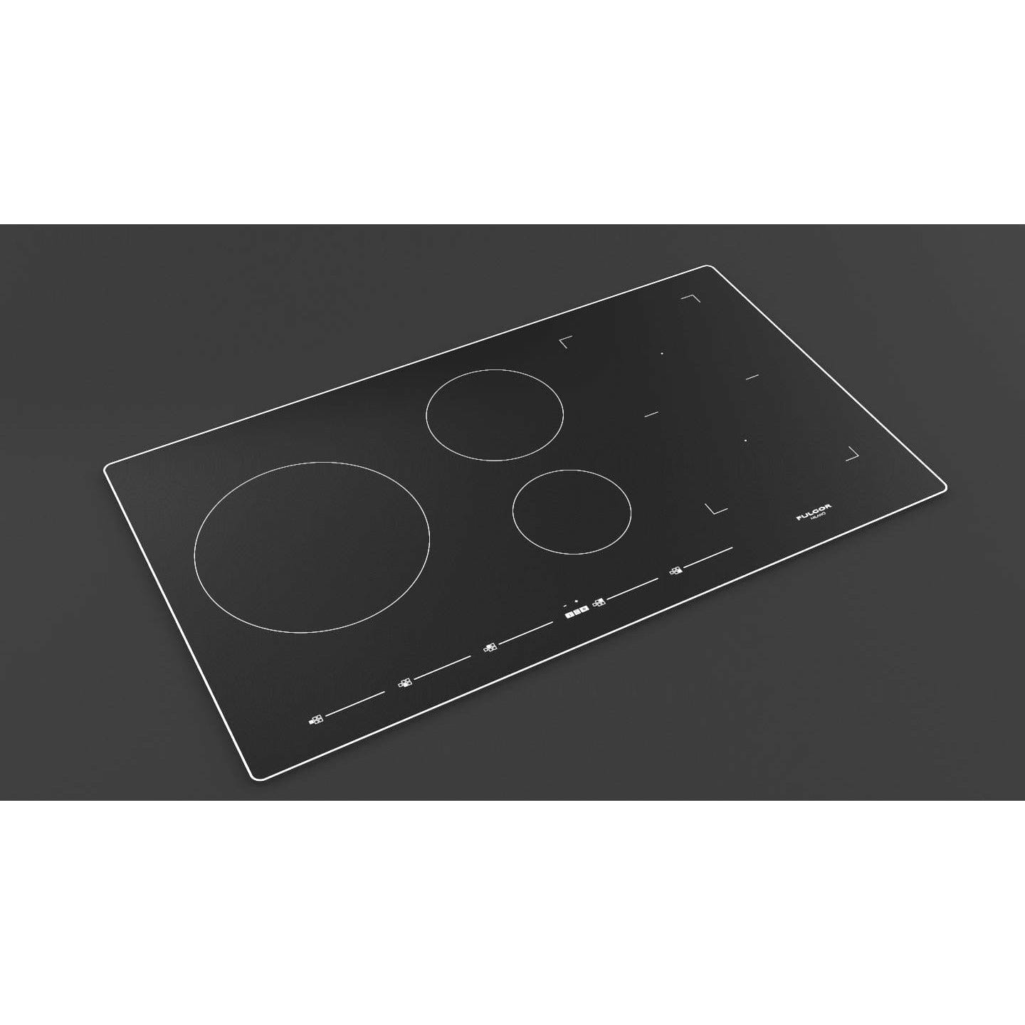 Fulgor Milano Package 30" Electric Wall Oven, 36" French Door Refrigerator, 36" Induction Cooktop, 36" Wall Mount Range Hood and 24" Built-In Dishwasher - F7SP30S1F7IT36S1 I Luxury Appliances Direct