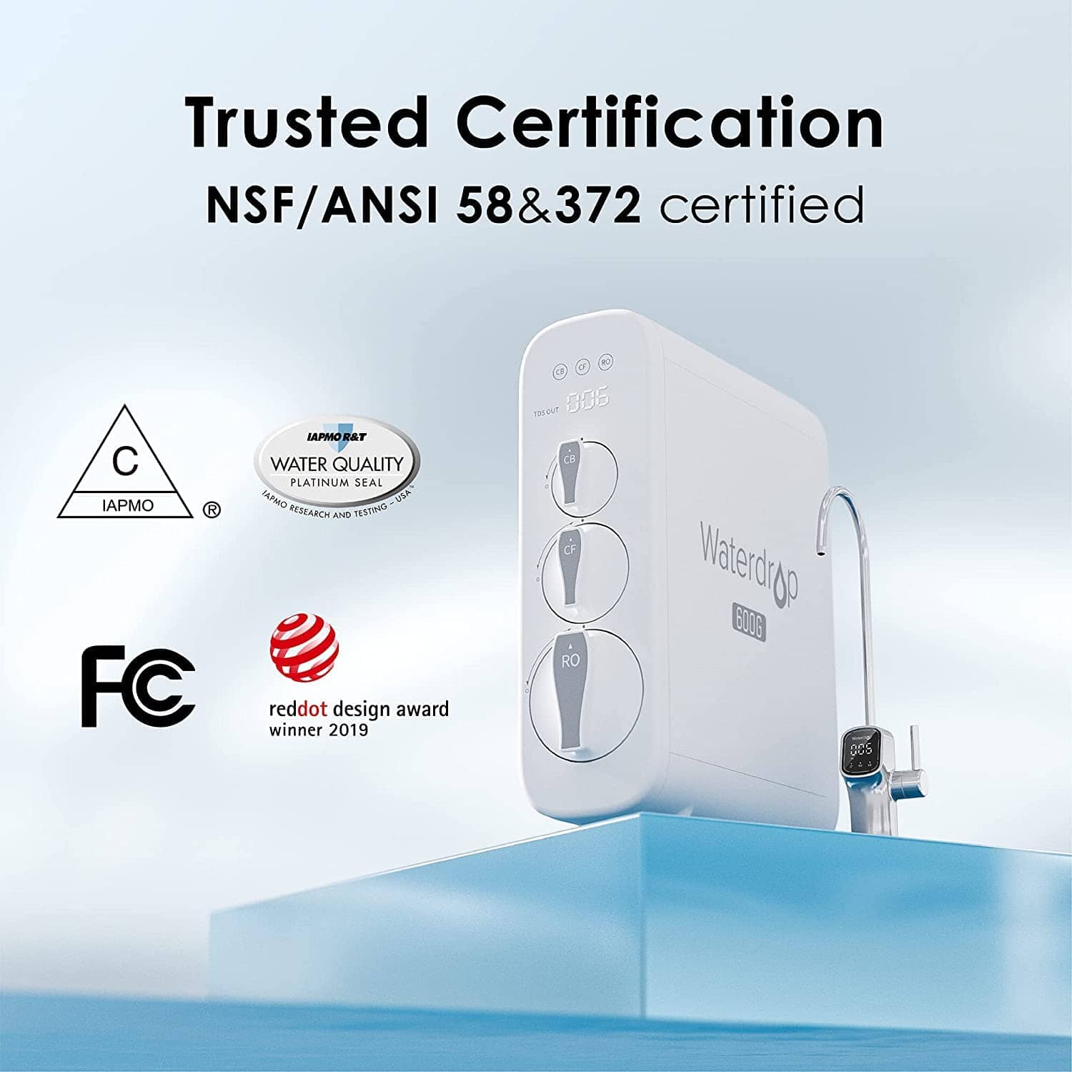 G3P600 Tankless Reverse Osmosis System - Waterdrop G3P600 I Luxury Appliances Direct