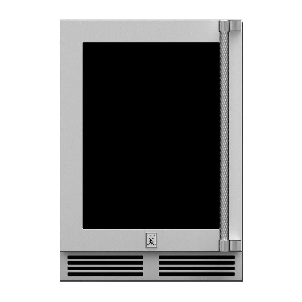 Hestan 24" Undercounter Refrigerator (Glass Door) - GRGR Series I Luxury Appliances Direct