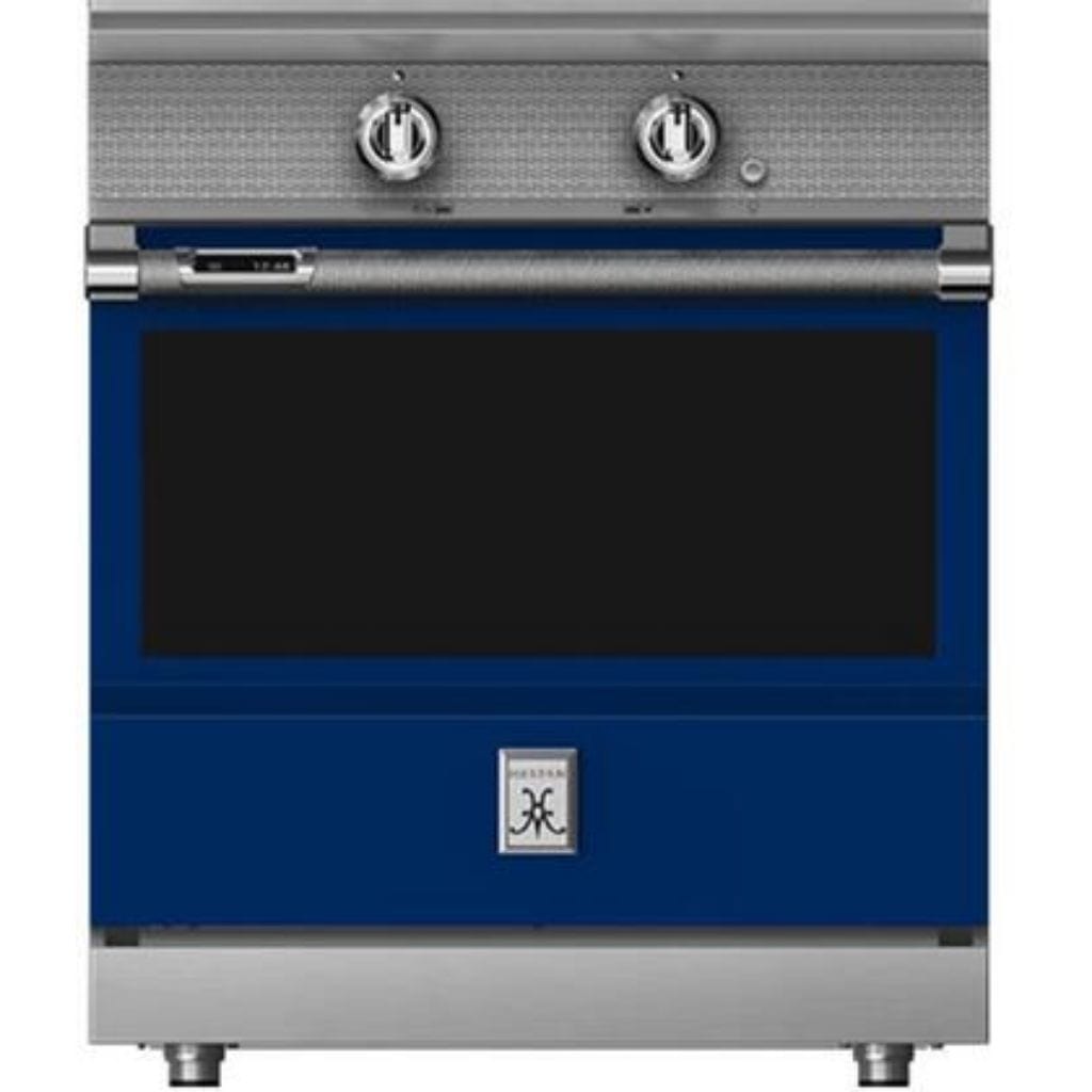 Hestan 30" Freestanding Electric Induction Range with 4 Elements I Luxury Appliances Direct