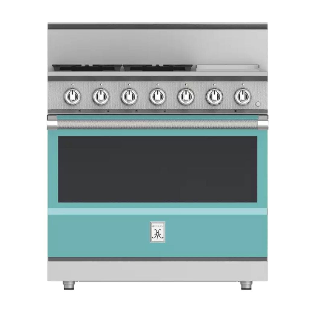 Hestan 36" 4-Burner All Gas Range with 12" Griddle - KRG Series I Luxury Appliances Direct