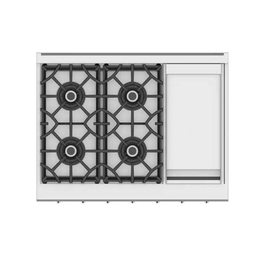 Hestan 36" 4-Burner Rangetop with 12" Griddle - KRT Series I Luxury Appliances Direct