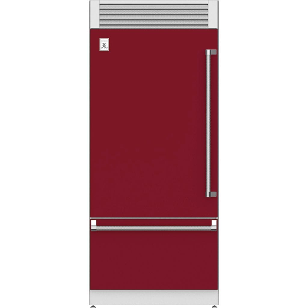 Hestan 36" Pro Style Bottom Mount, Top Compressor Refrigerator - KRP Series I Luxury Appliances Direct